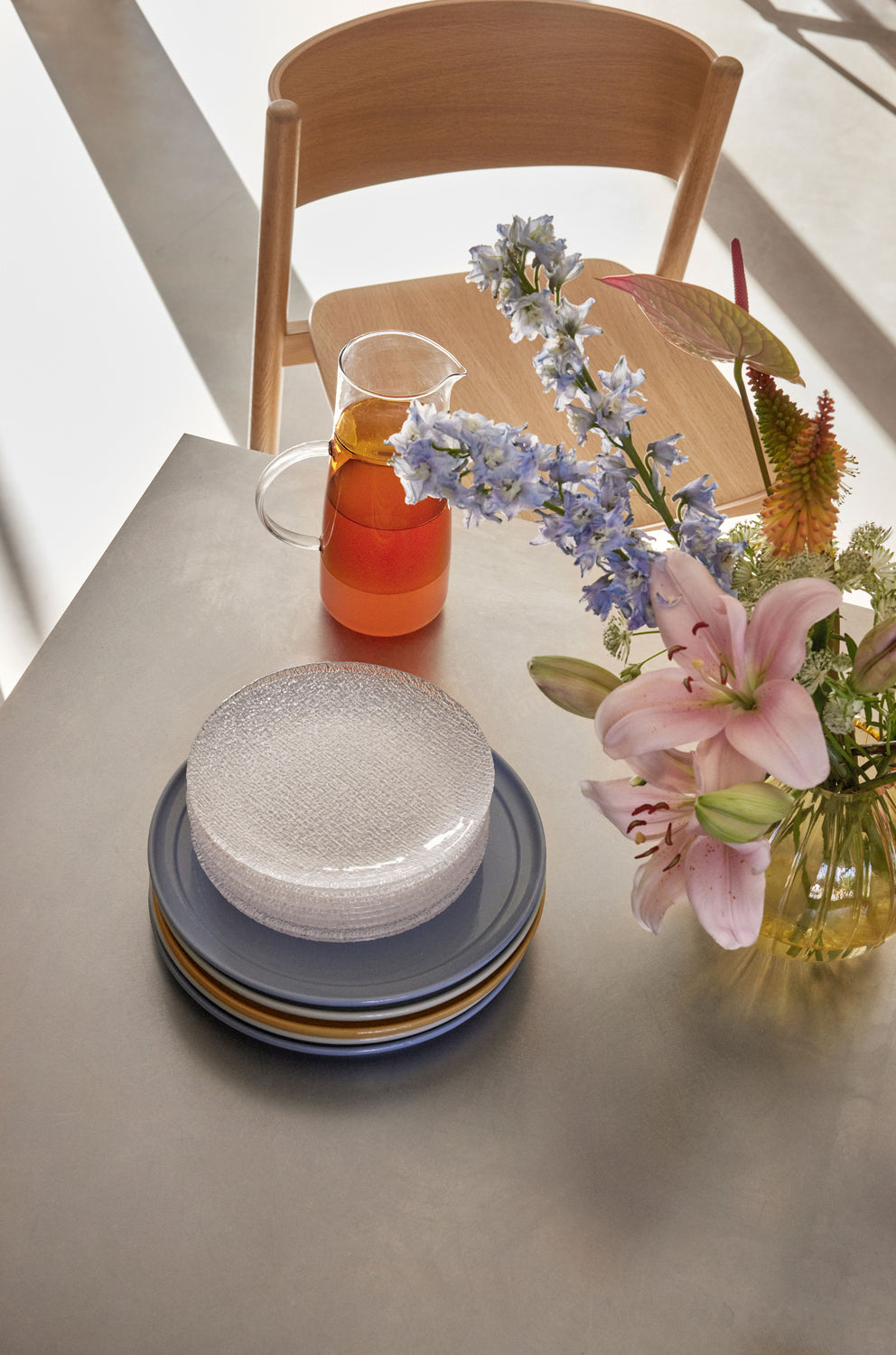 Oblique Barstool Natural - 50x55xh103cm