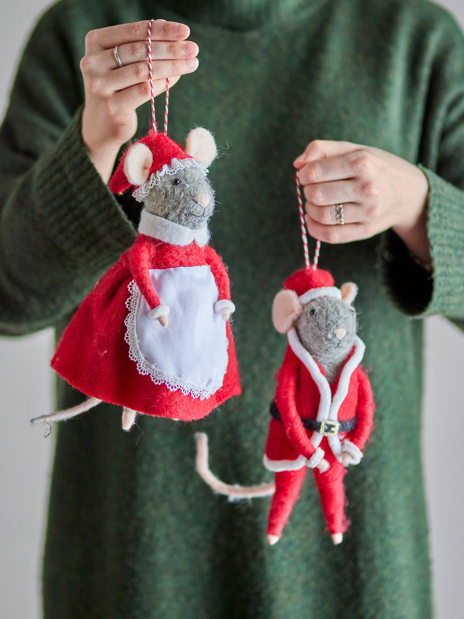 Bloomingville Peo Ornament, Red, Wool