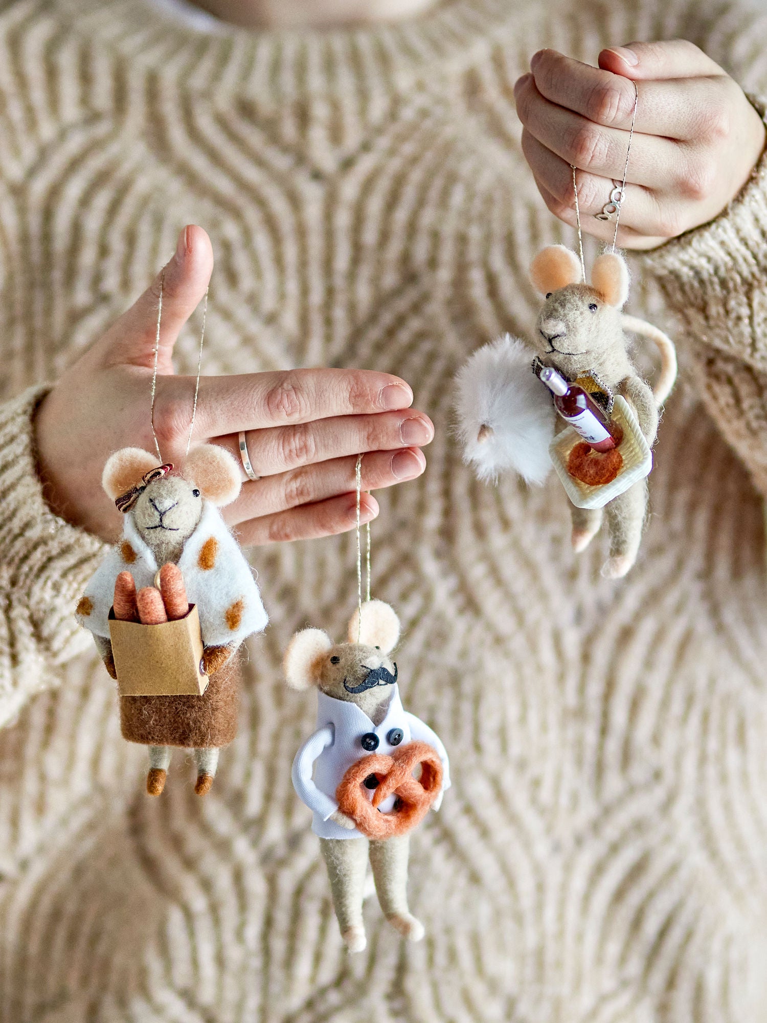 Bloomingville Peo Ornament, Nature, Wool