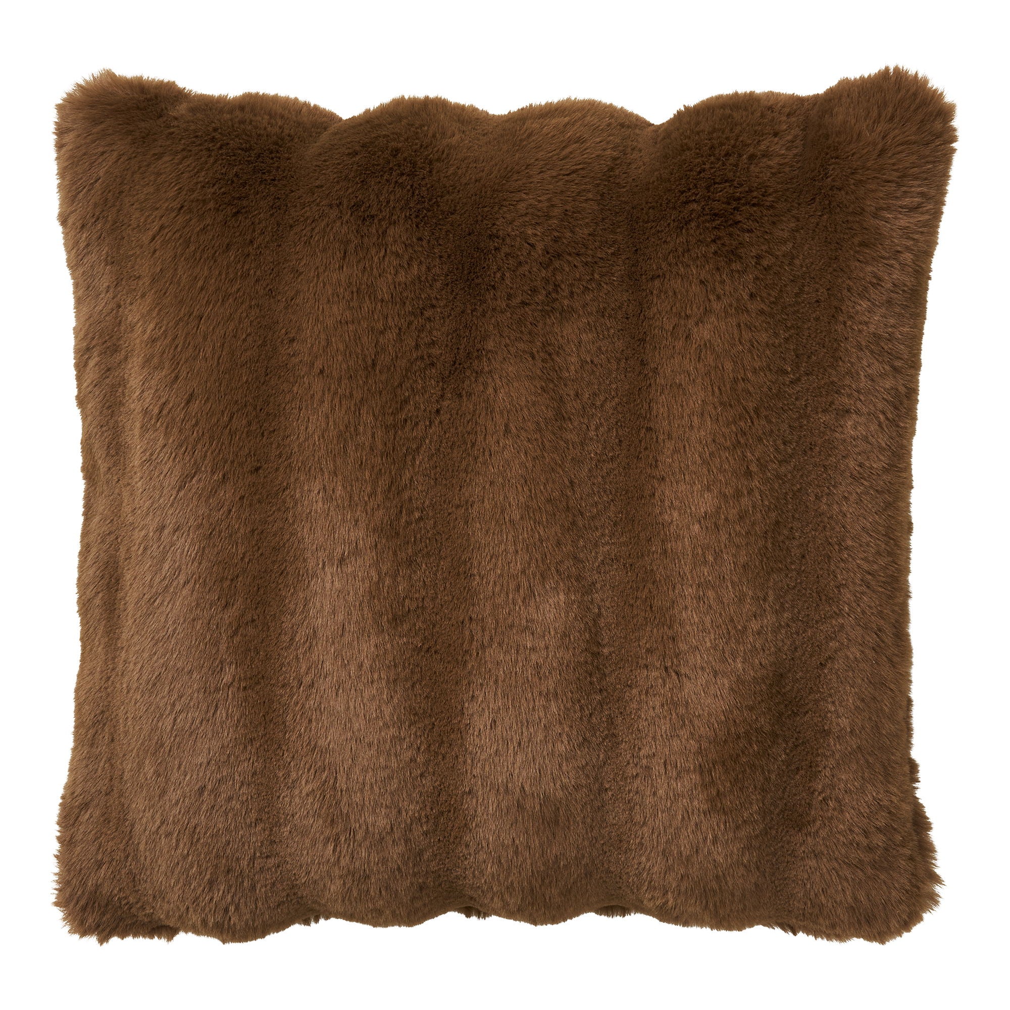 Galena pillow - pillow, imitation fur, brown 45x45 cm