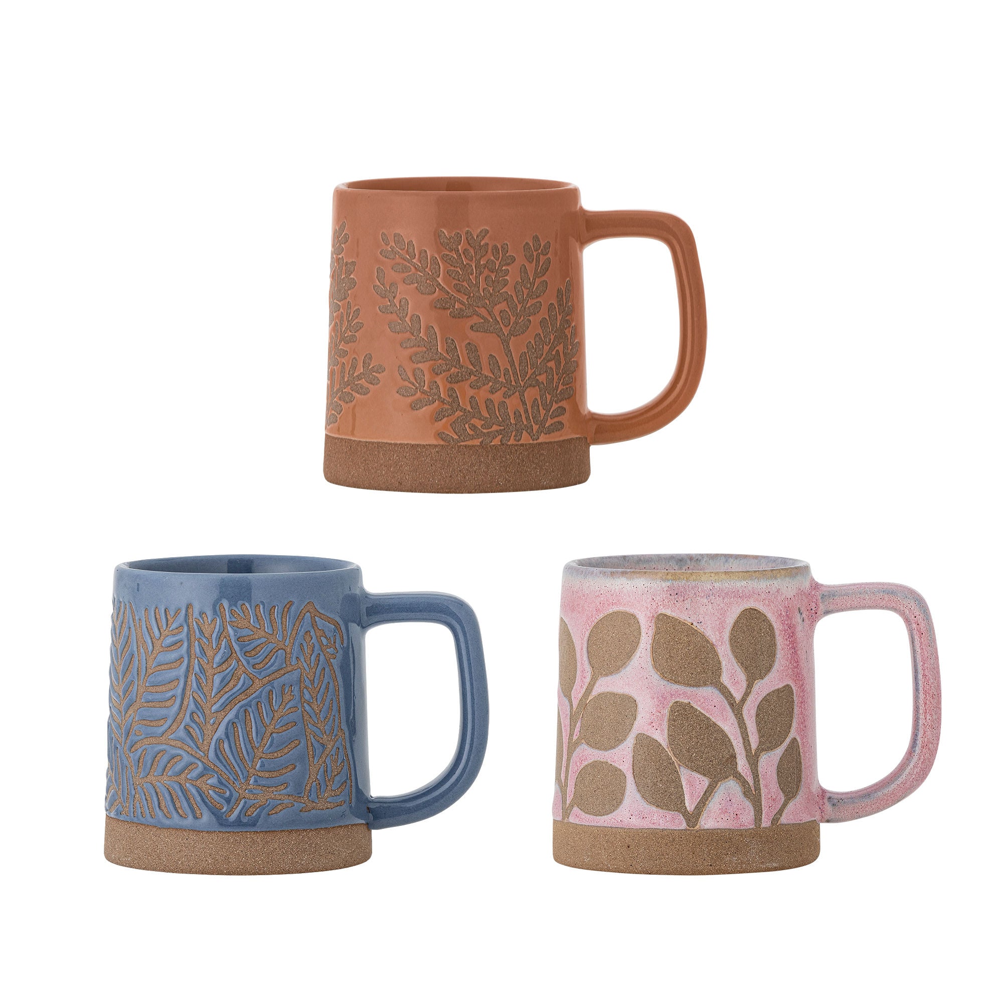 Creative Collection Kayce mugs, blue, stoneware
