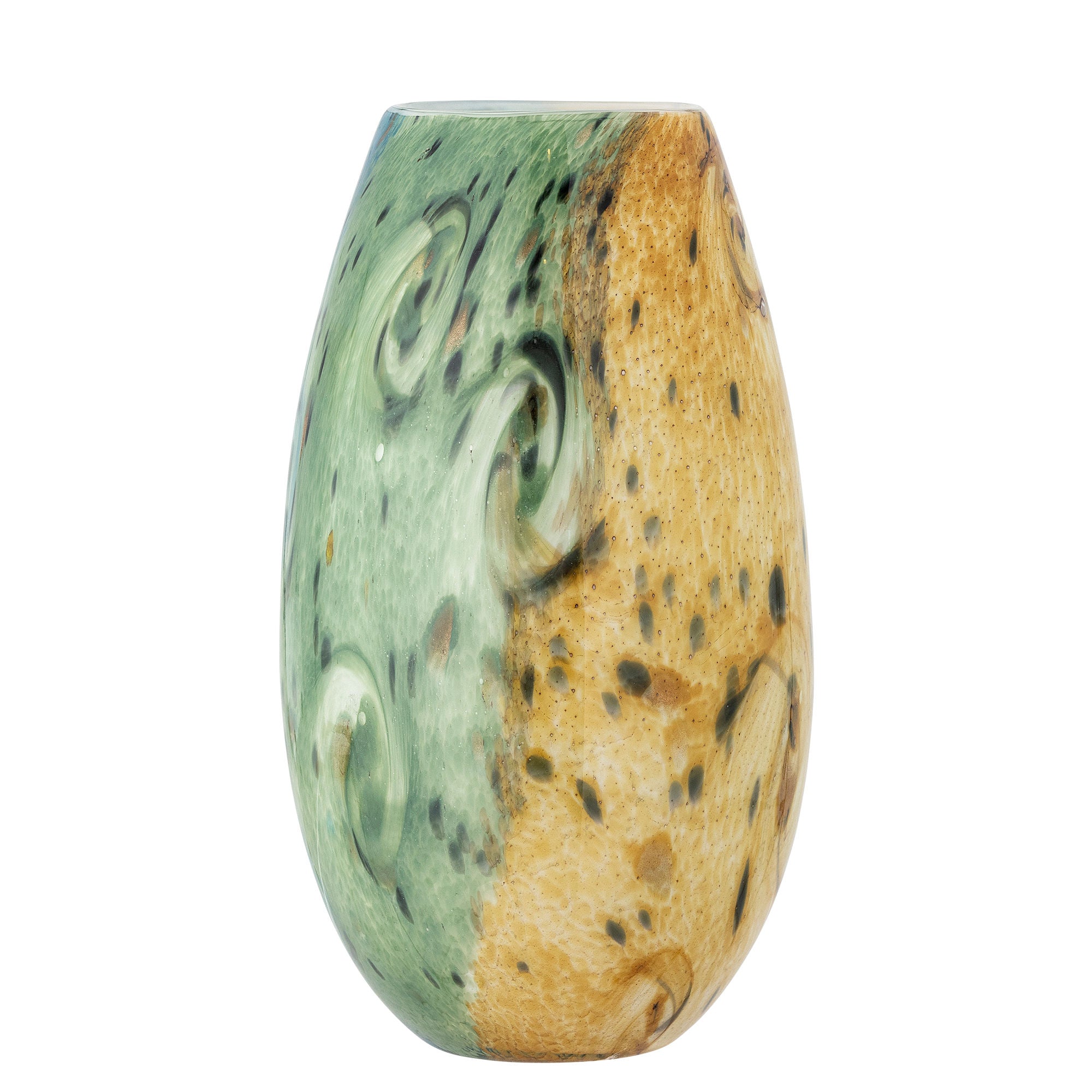 Creative Collection Kalian Vase, Blue, Glass