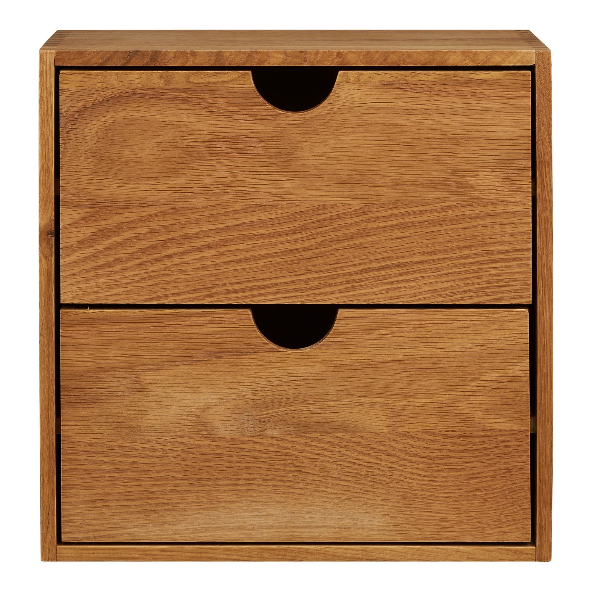 Townsville wall shelf with drawers - Wall shelf with drawers, oak 18x30x30 cm