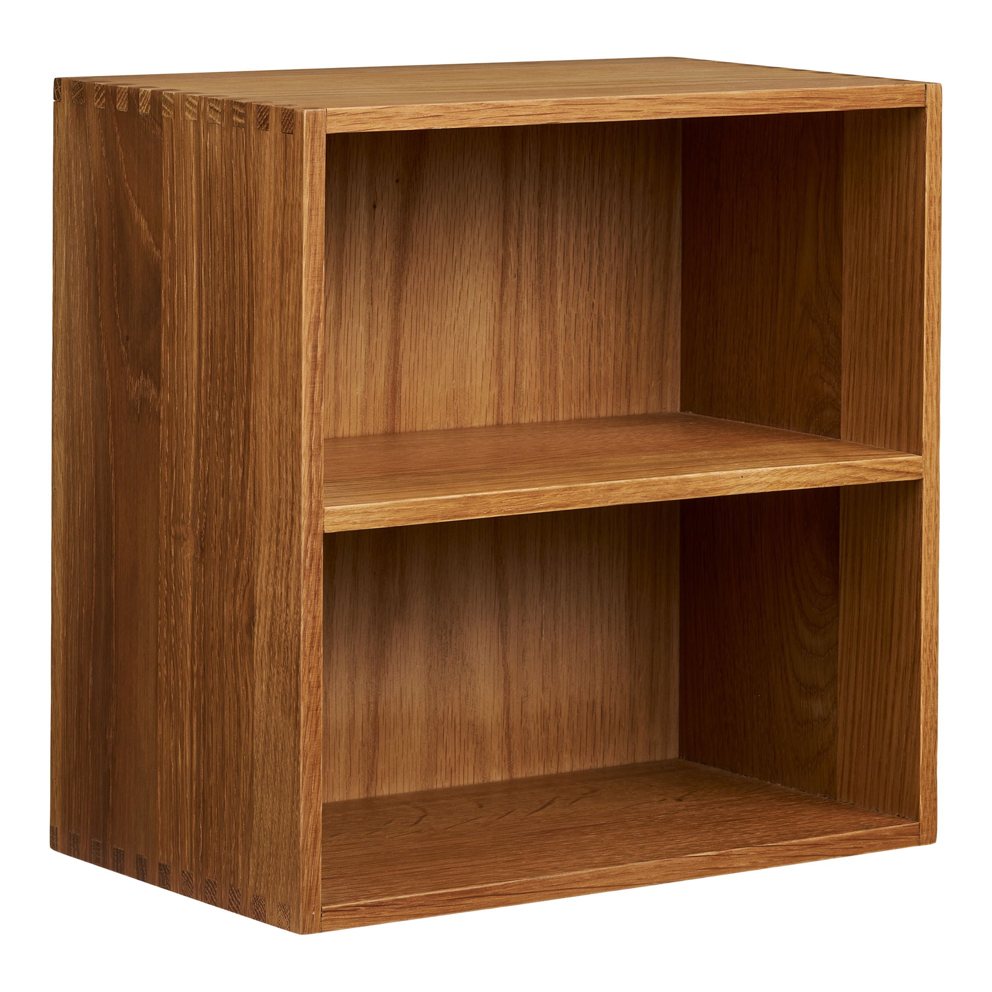 Townsville Wall shelf with vertical compartments - Wall shelf with vertical compartments, oak 18x30x30 cm