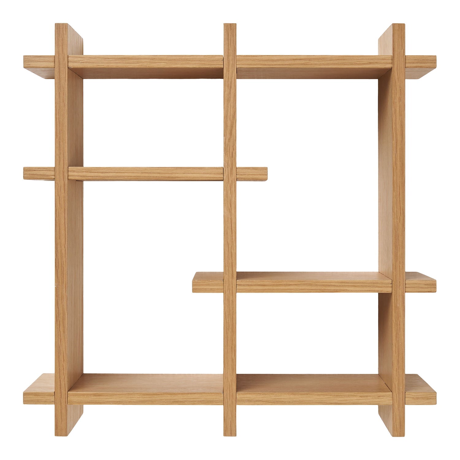 Olsberg wall shelf - wall shelf, oak veneer, nature 40x12x40 cm
