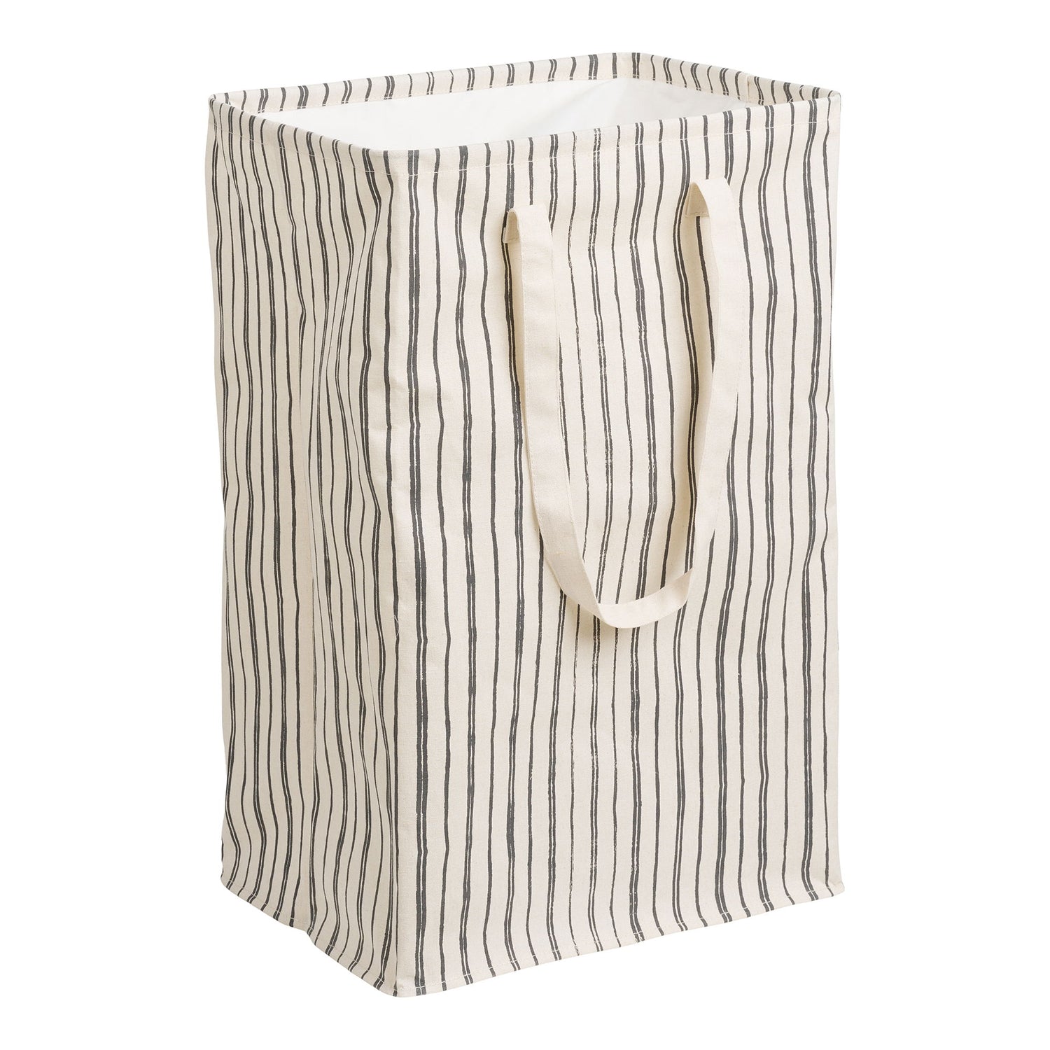 Argos laundry basket - laundry basket, fabric, beige/black 38x28x58 cm