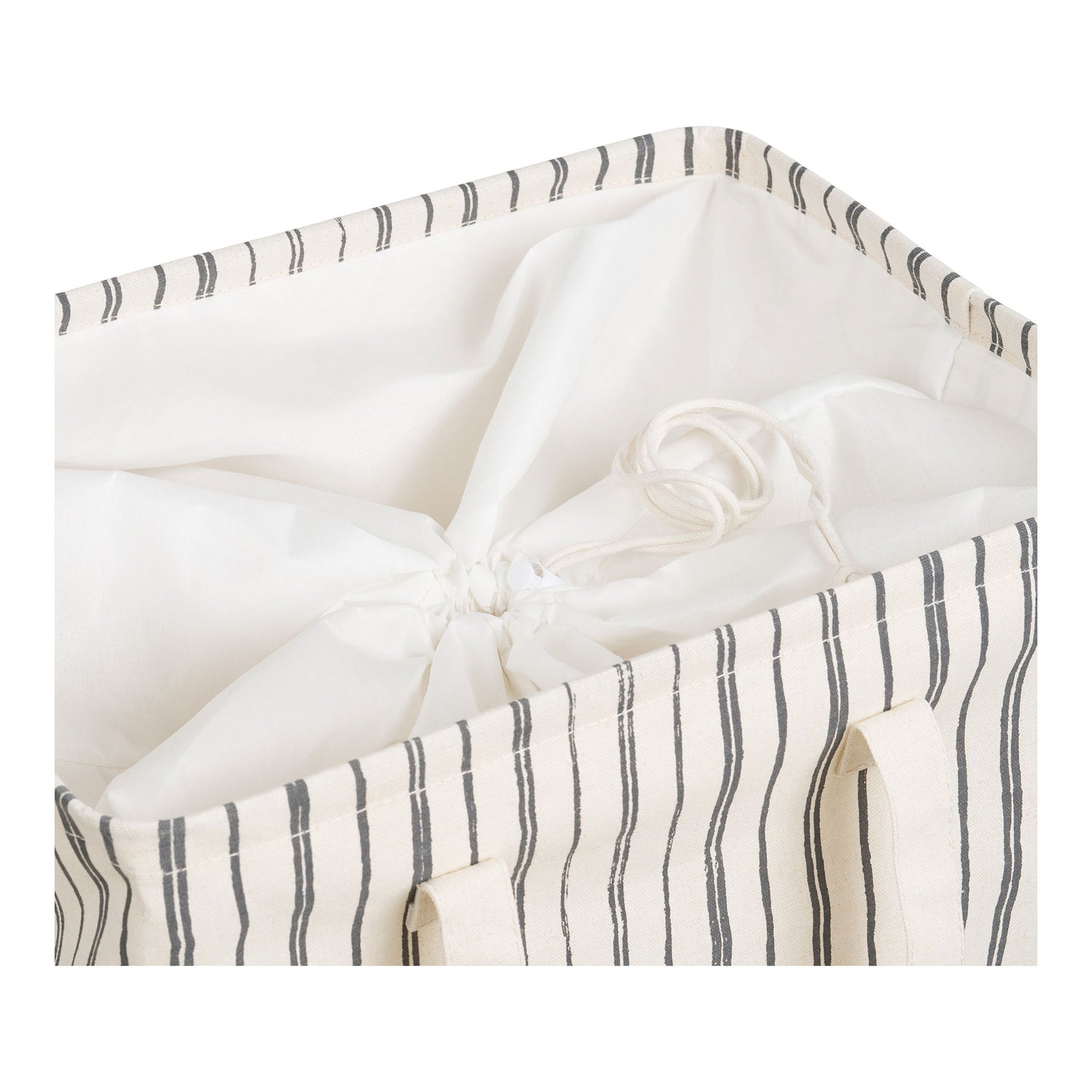 Argos laundry basket - laundry basket, fabric, beige/black 38x28x58 cm