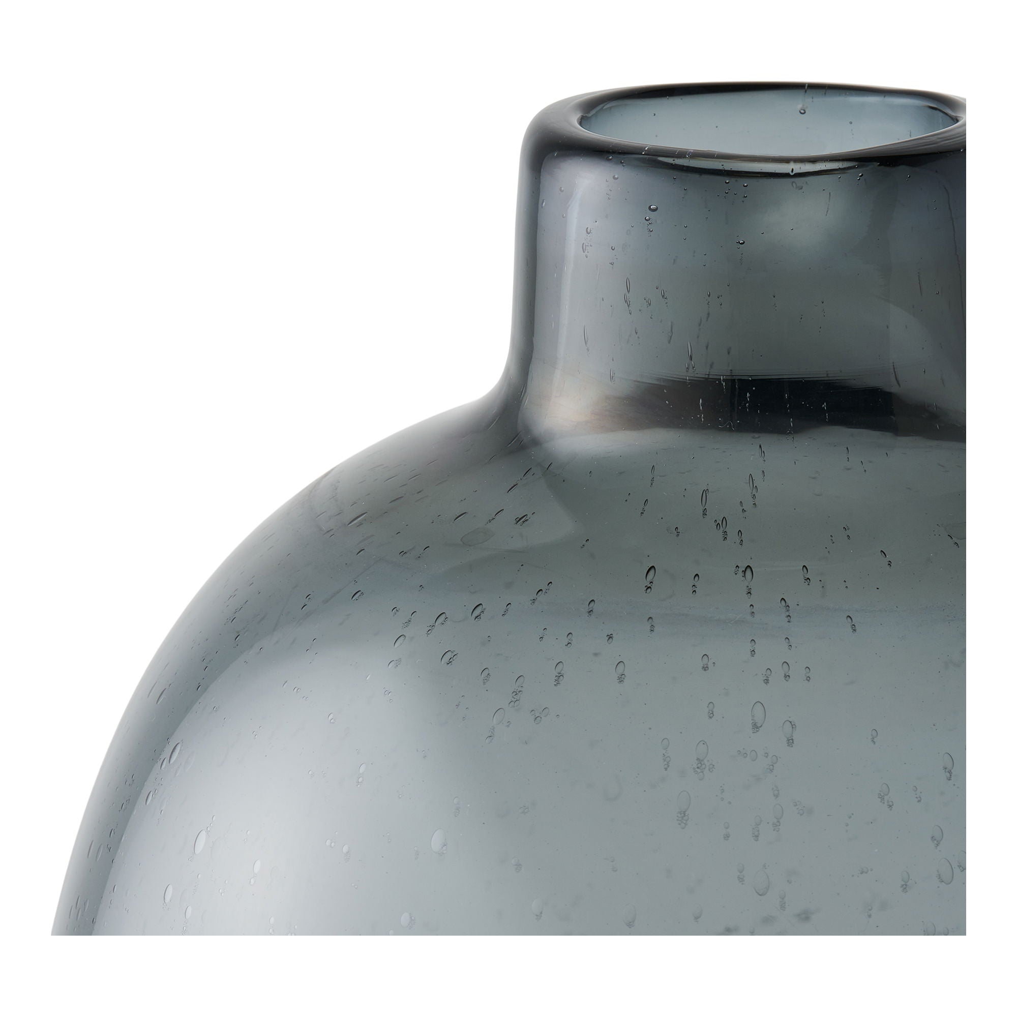 Vase - vase, glass, smoked black Ø23x35 cm
