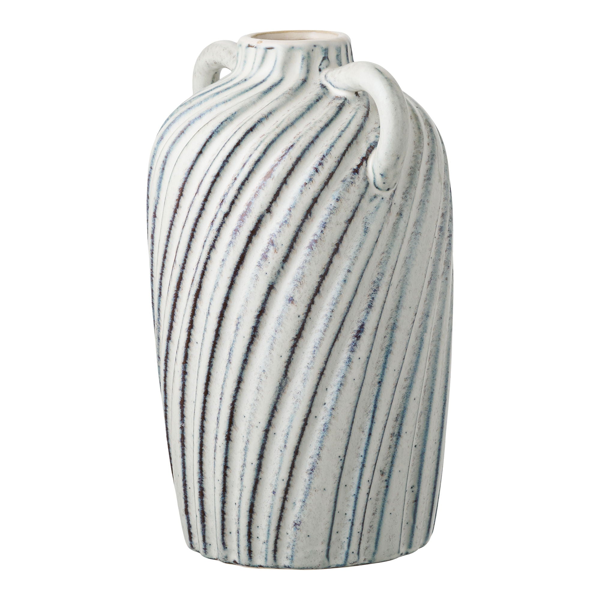 Vase - Vase, Ceramics, Blue 15.5x14x22 cm