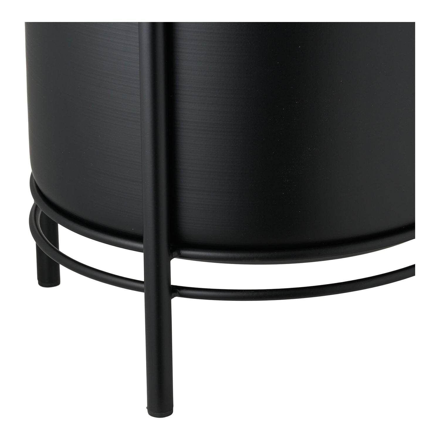 Herbal pot - herbal pot, steel, black set of 2