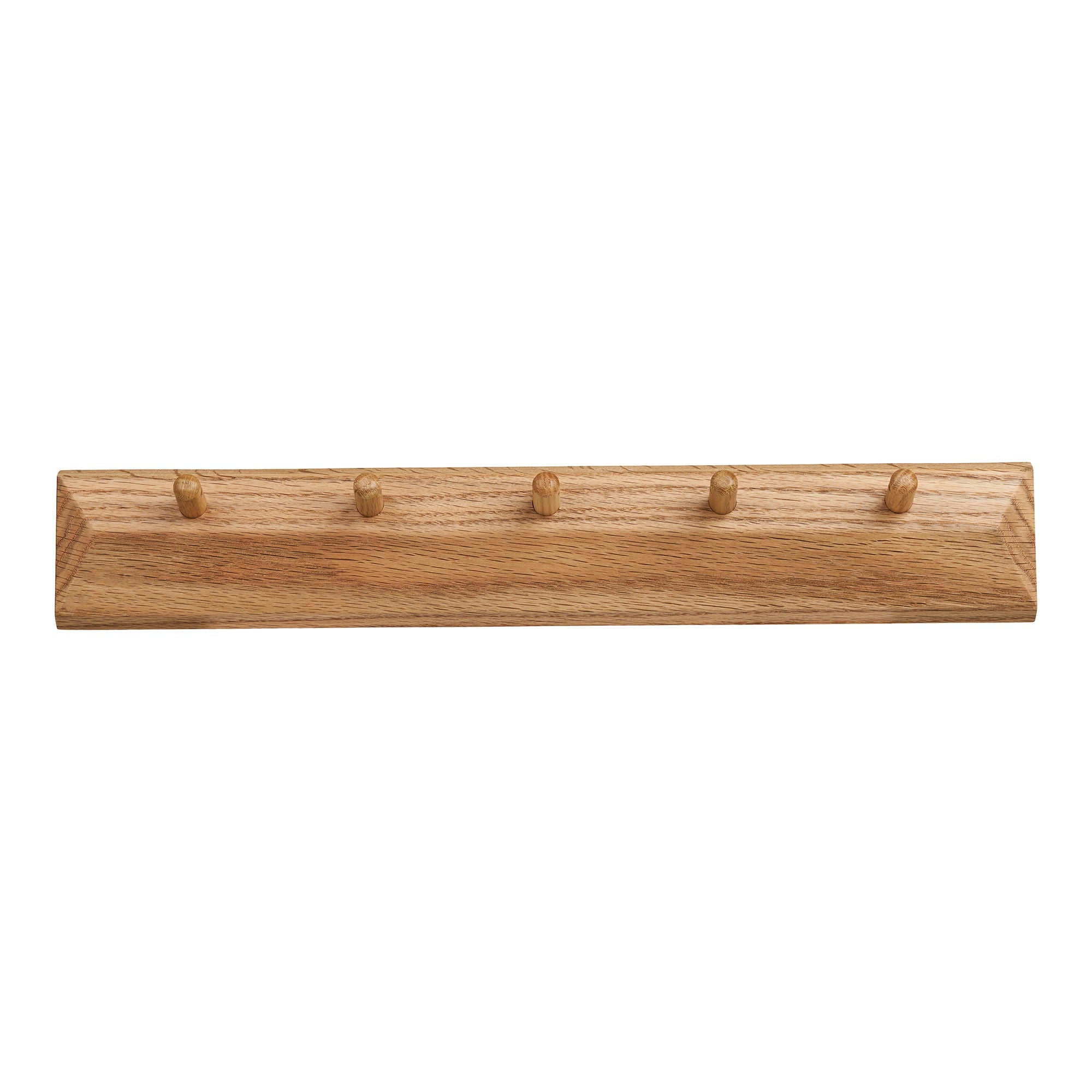 Barco hooks with 5 hooks - hooks with 5 hooks, oak 50x8.5 cm