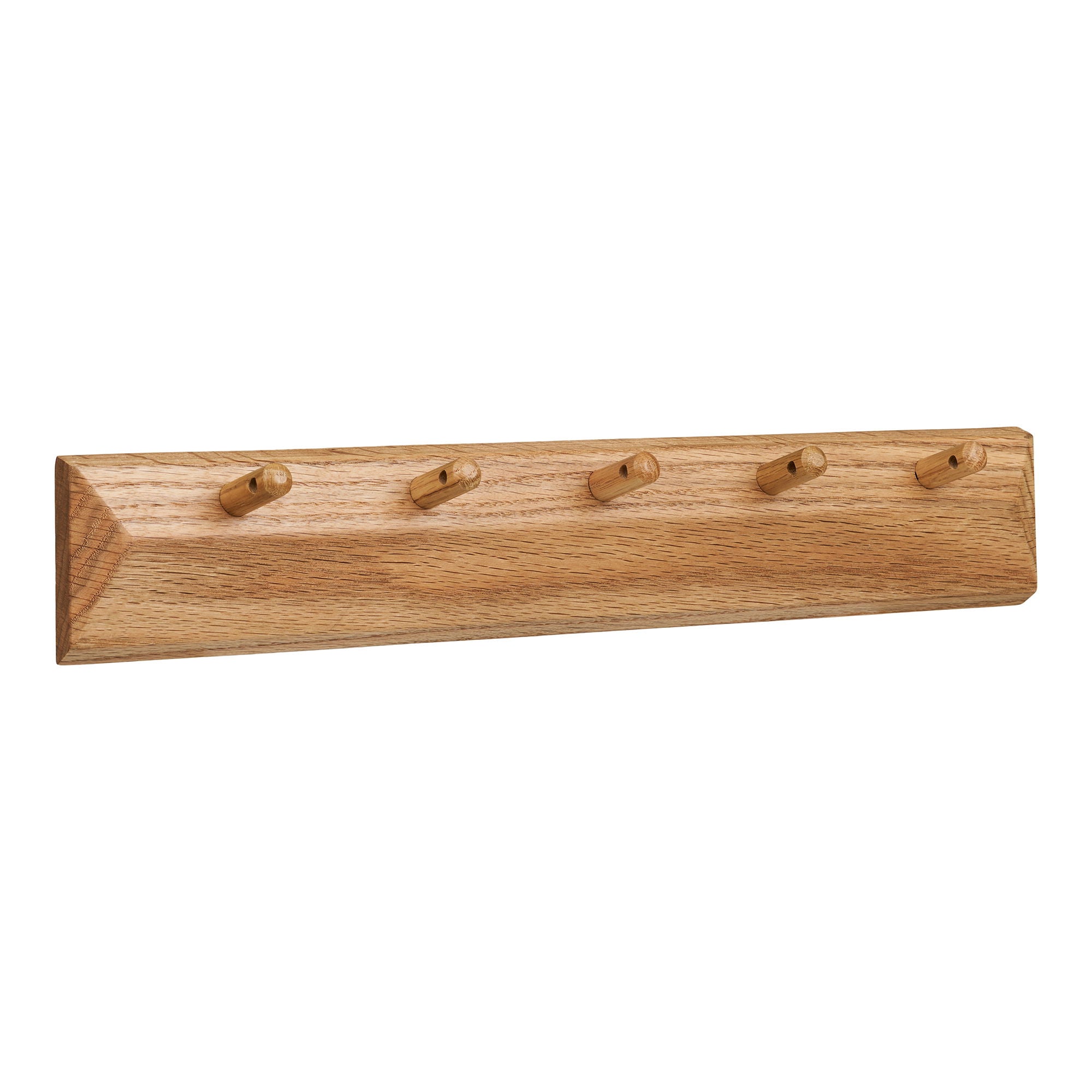 Barco hooks with 5 hooks - hooks with 5 hooks, oak 50x8.5 cm