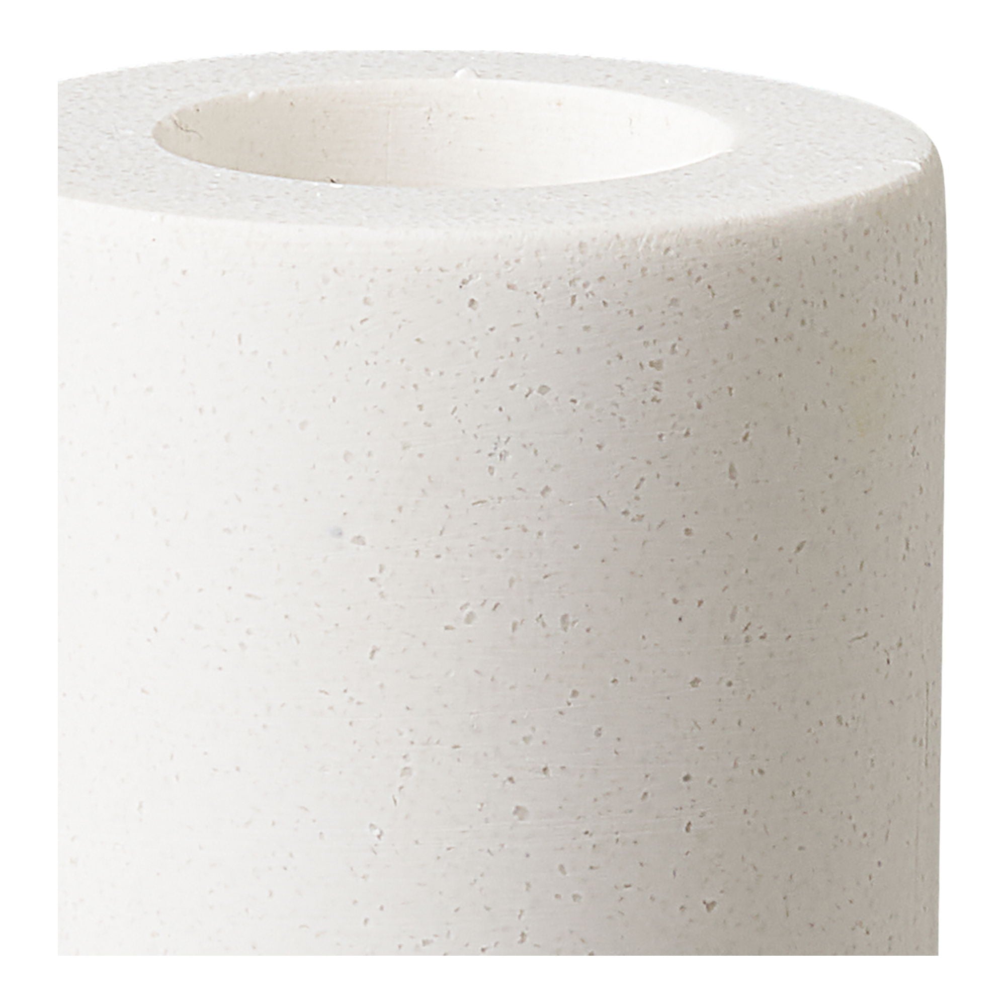Candlestick - candlesticks, limestone, white set of 2