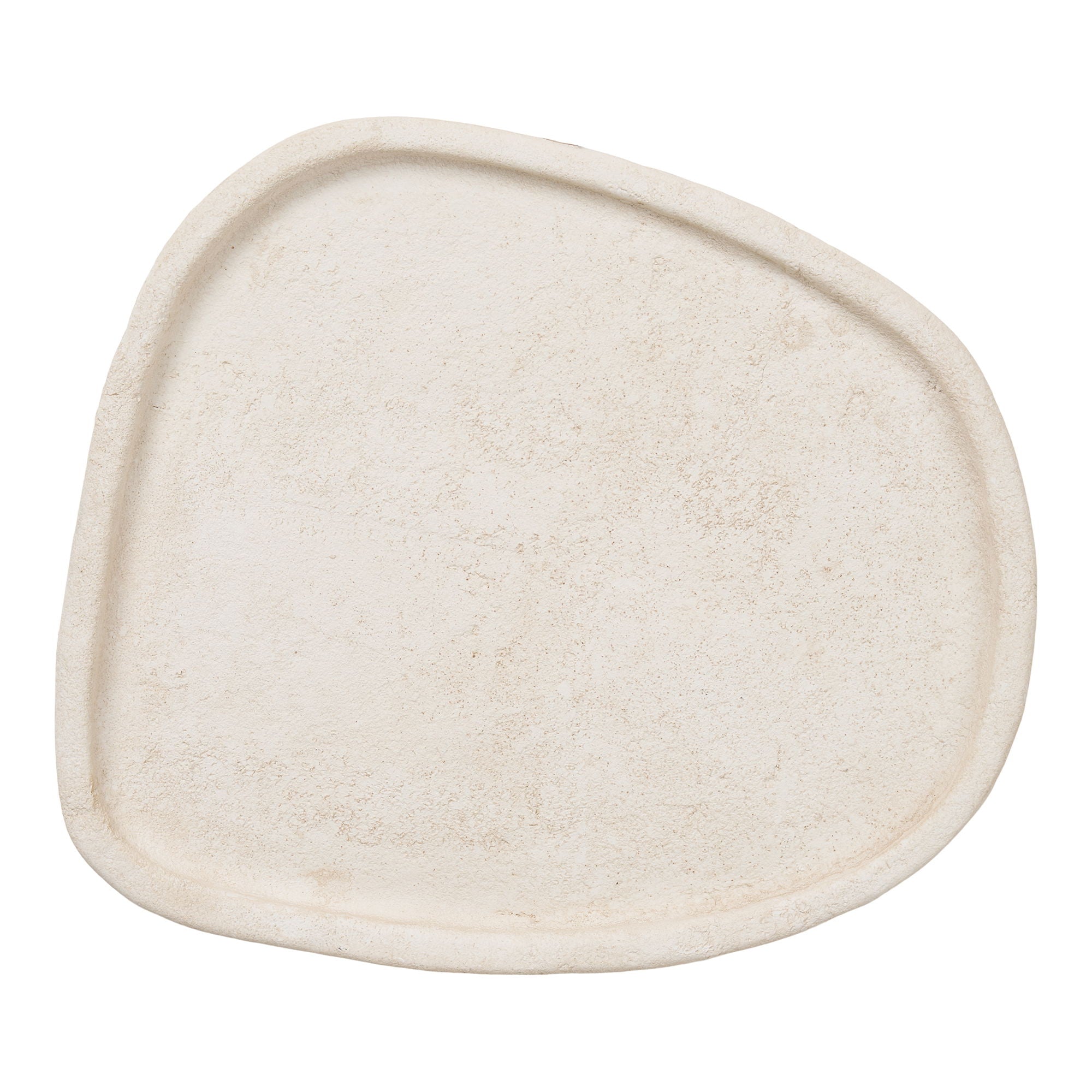 Tray - tray, cement, beige 35x30x2.5 cm