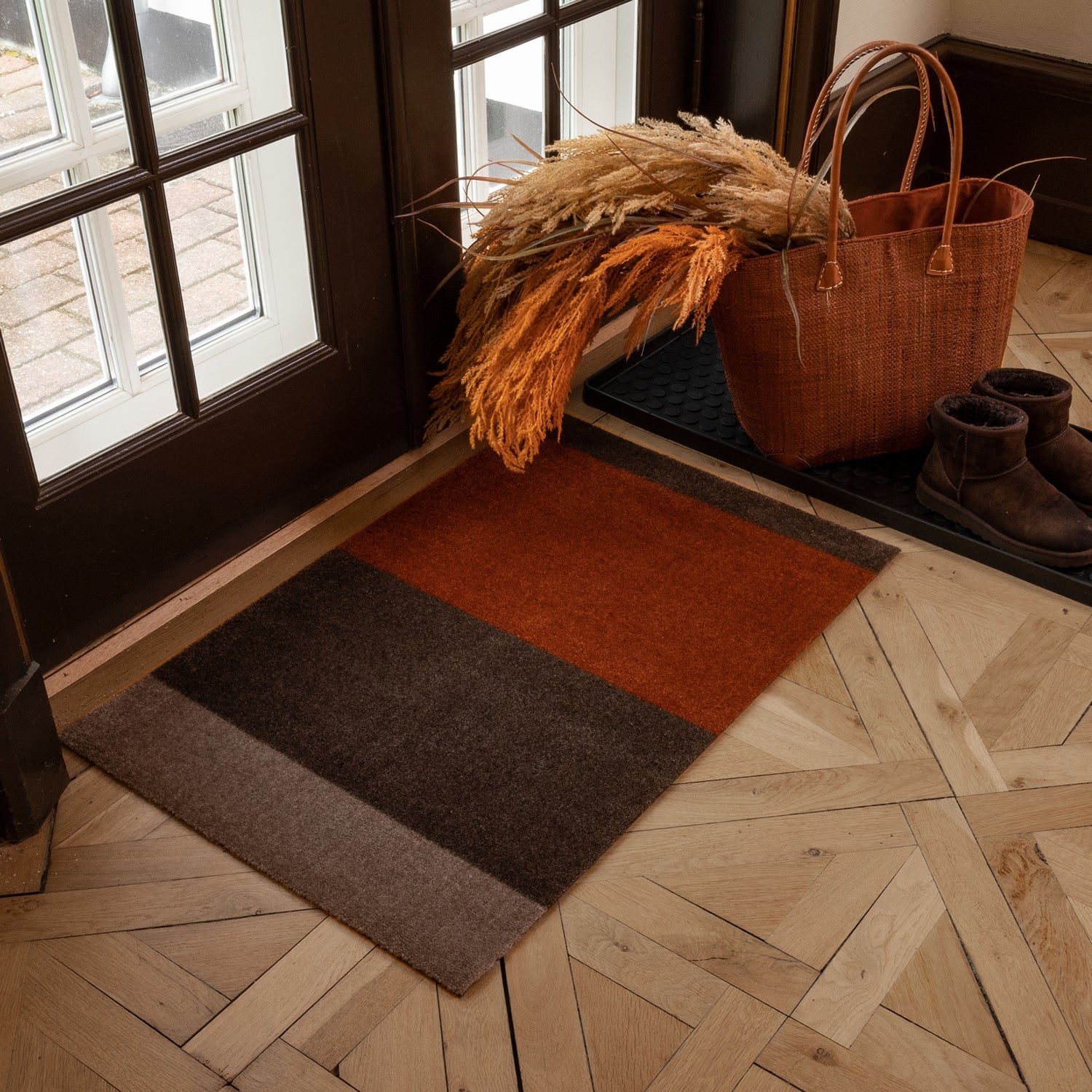 STRIPES HORISONTAL - SAND/BRUN/TERRAKOTTA - Tica Copenhagen - DesignGaragen.dk