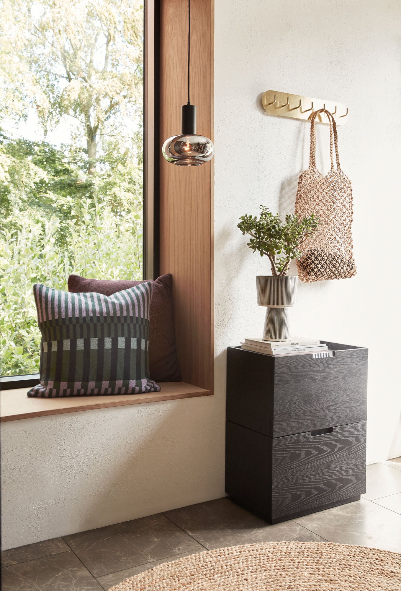 Hübsch Form Coat rack Brass colour