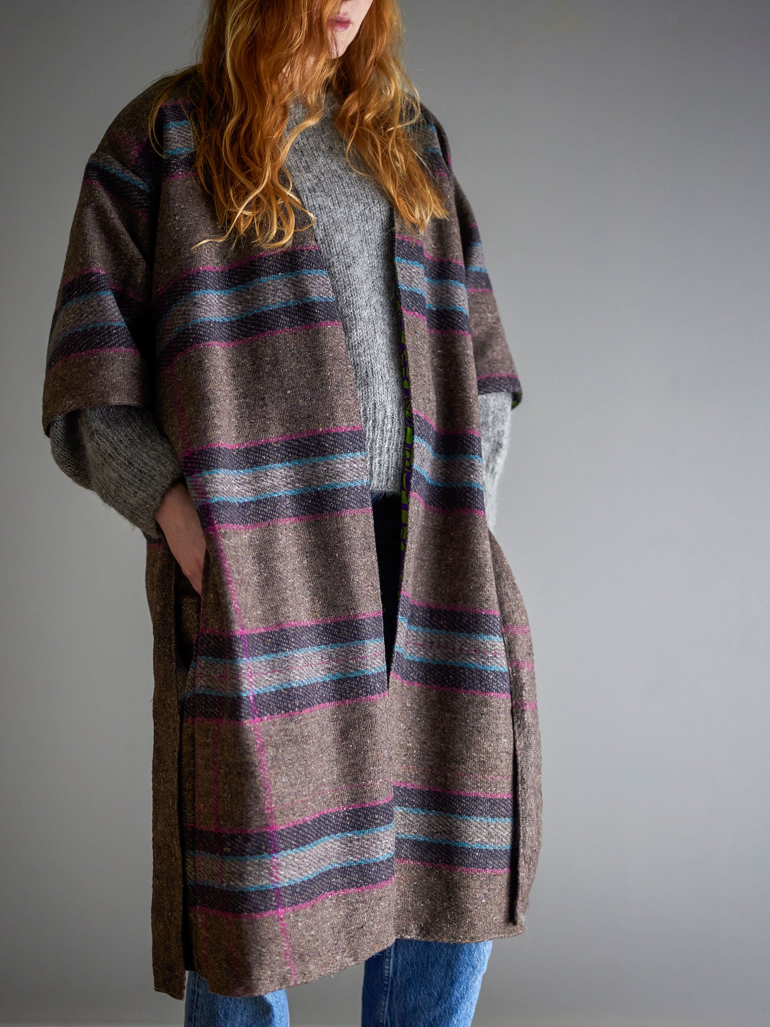 Creative Collection Rieti Kimono, Gray, Upcycled