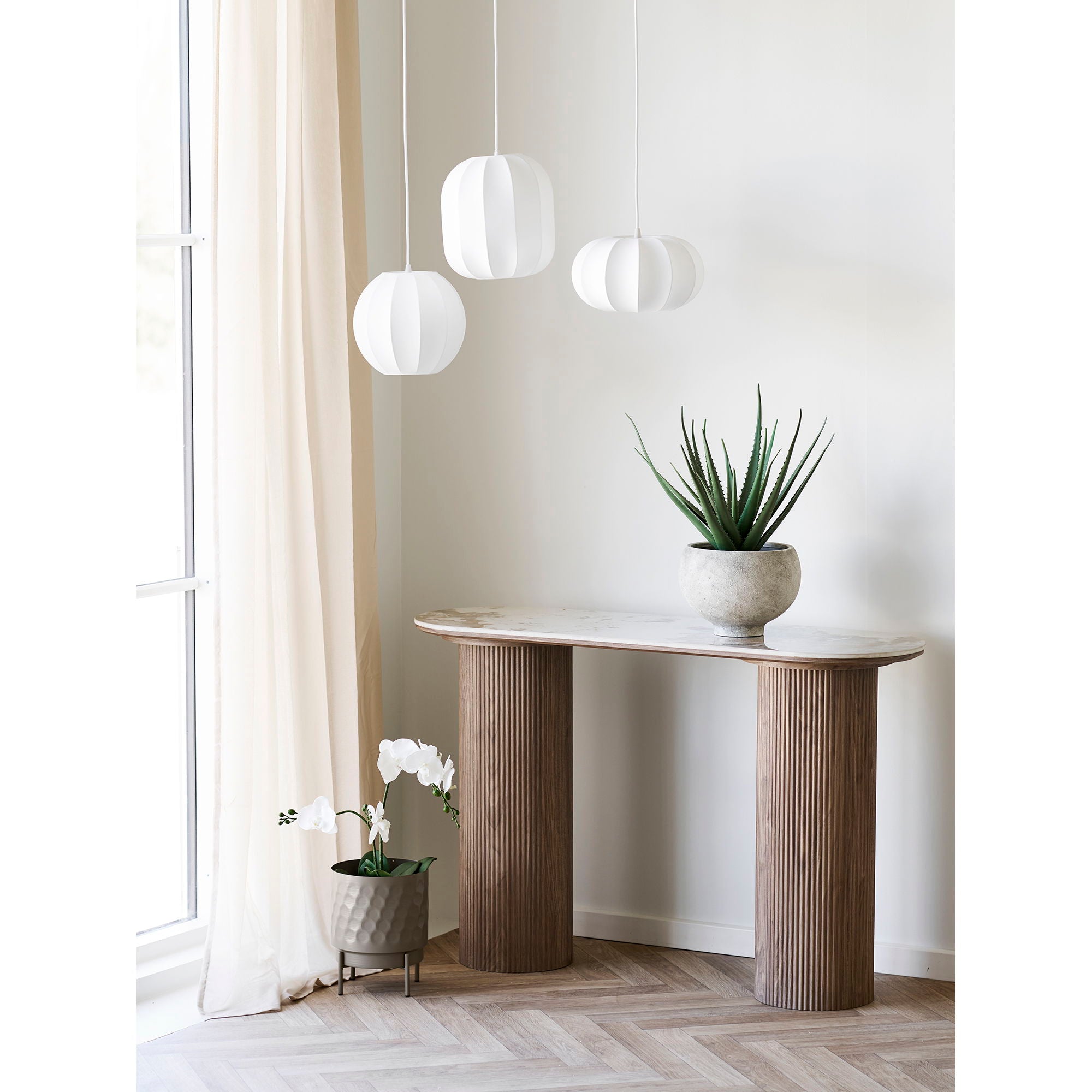 Coventry pendant - pendant, white Ø28 cm