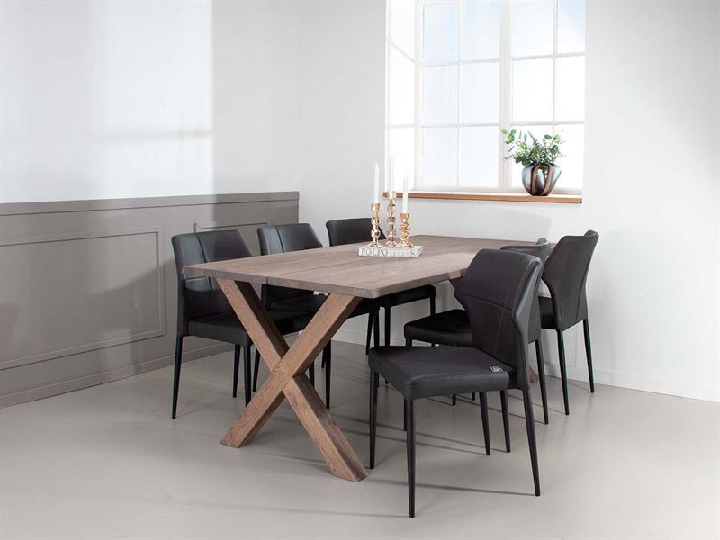 Runa Dining Table Chair, Anthracite Gray