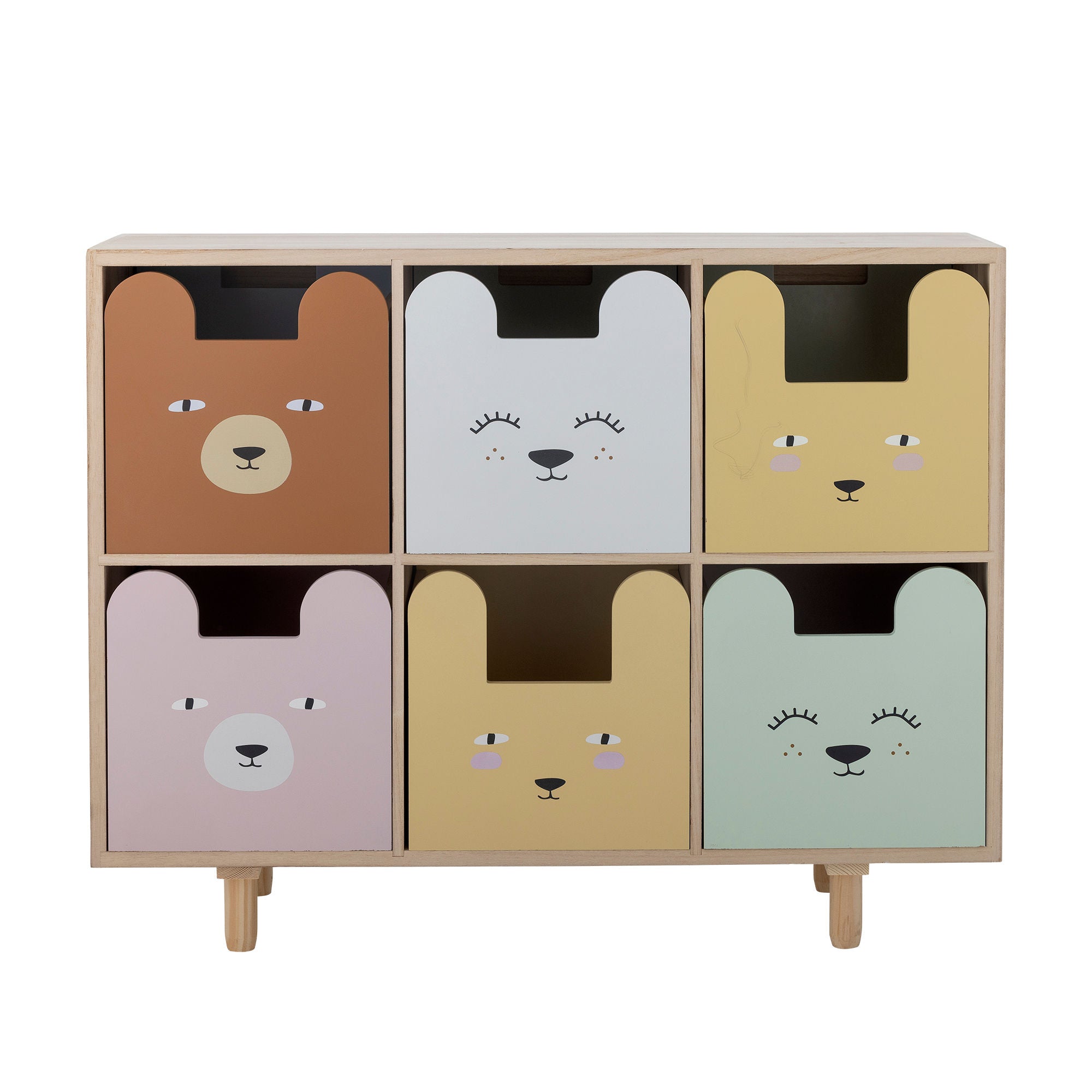 Bloomingville Mini Calle Bookcase w/drawers, nature, emperor