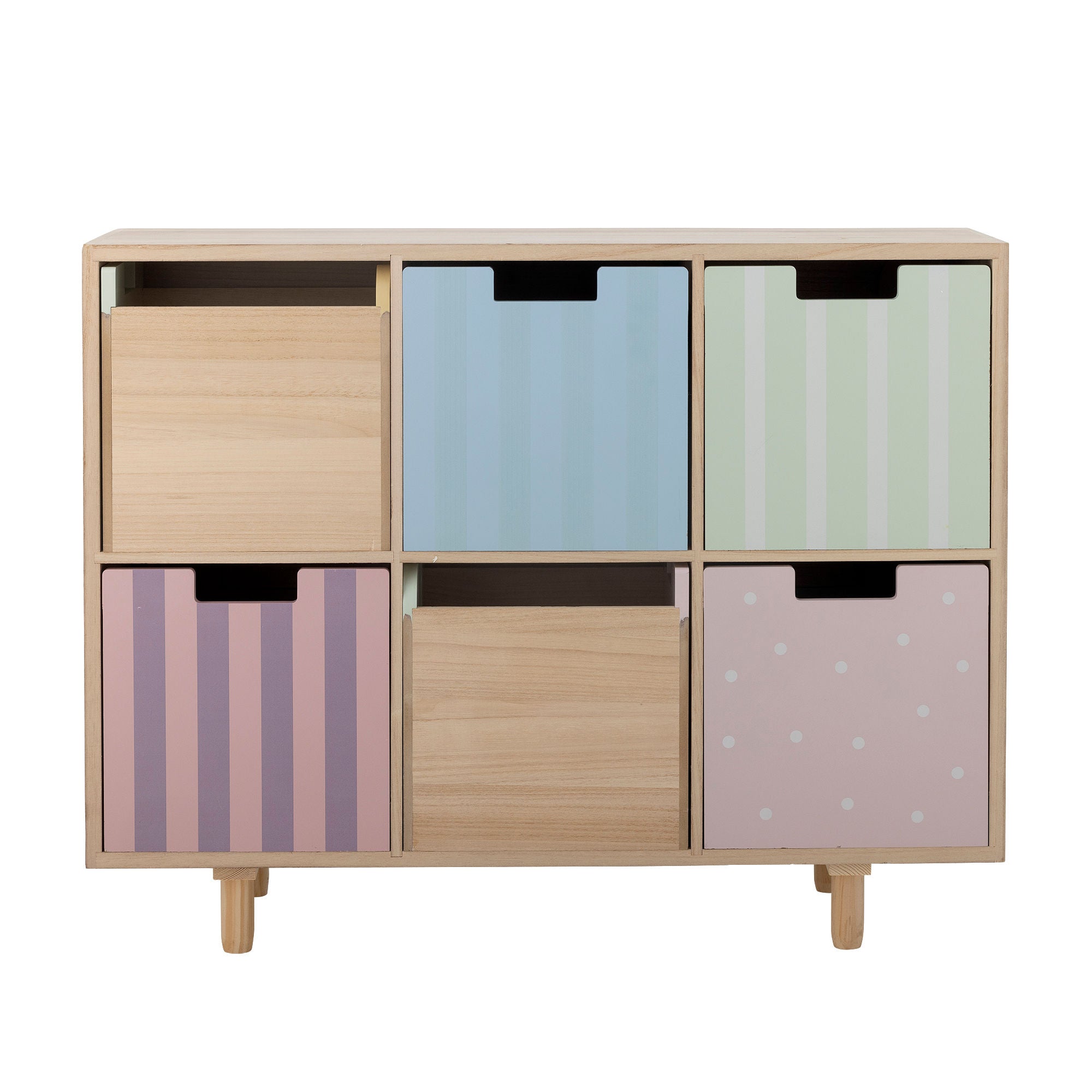 Bloomingville Mini Calle Bookcase w/drawers, nature, emperor