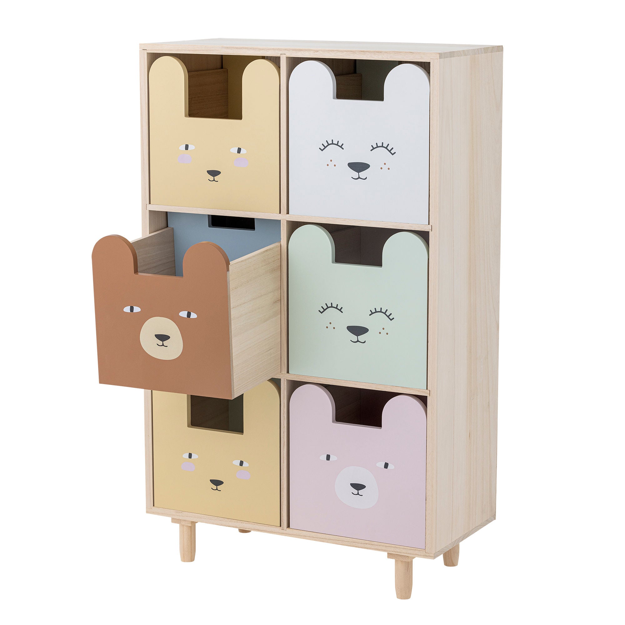 Bloomingville Mini Calle Bookcase w/drawers, nature, emperor