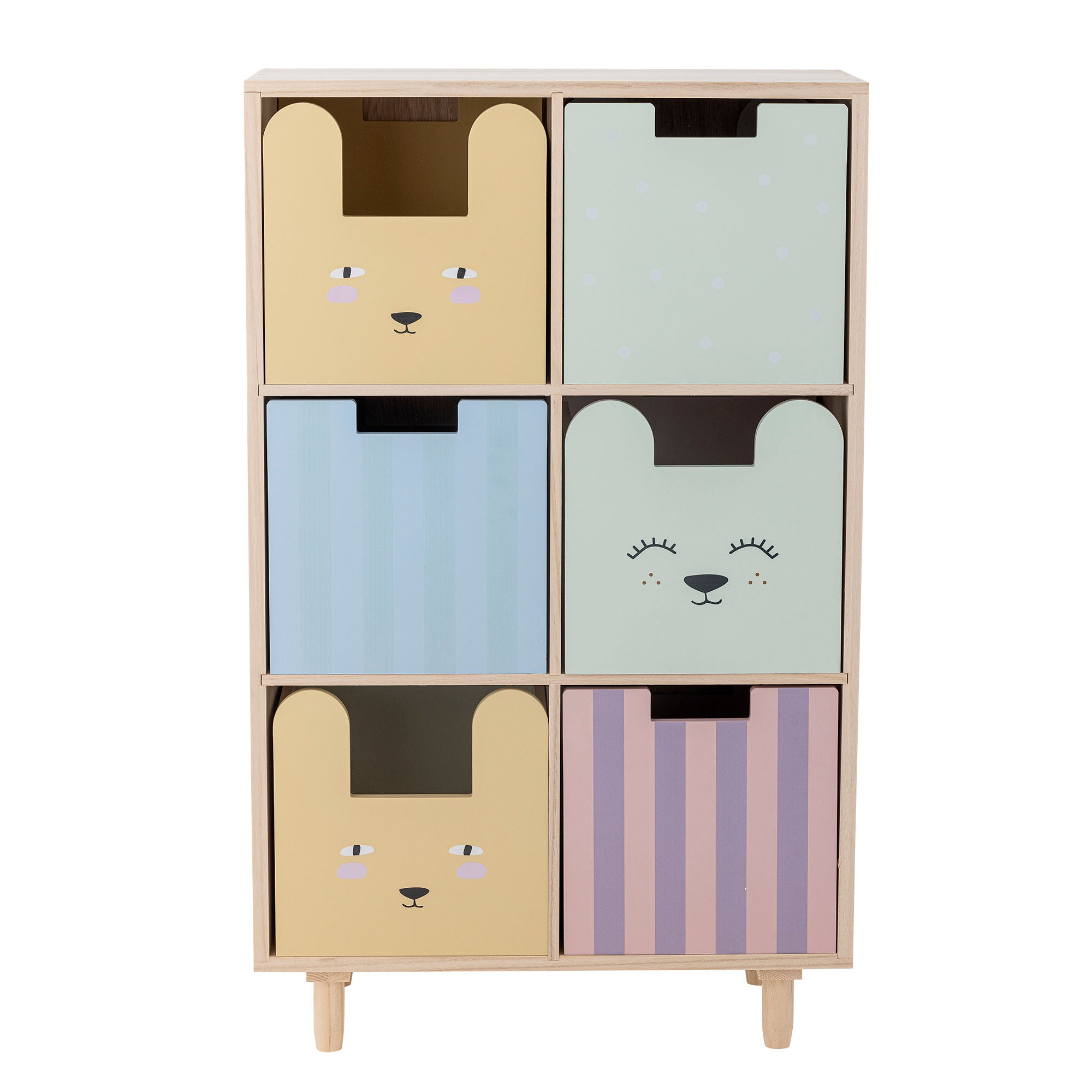 Bloomingville Mini Calle Bookcase w/drawers, nature, emperor