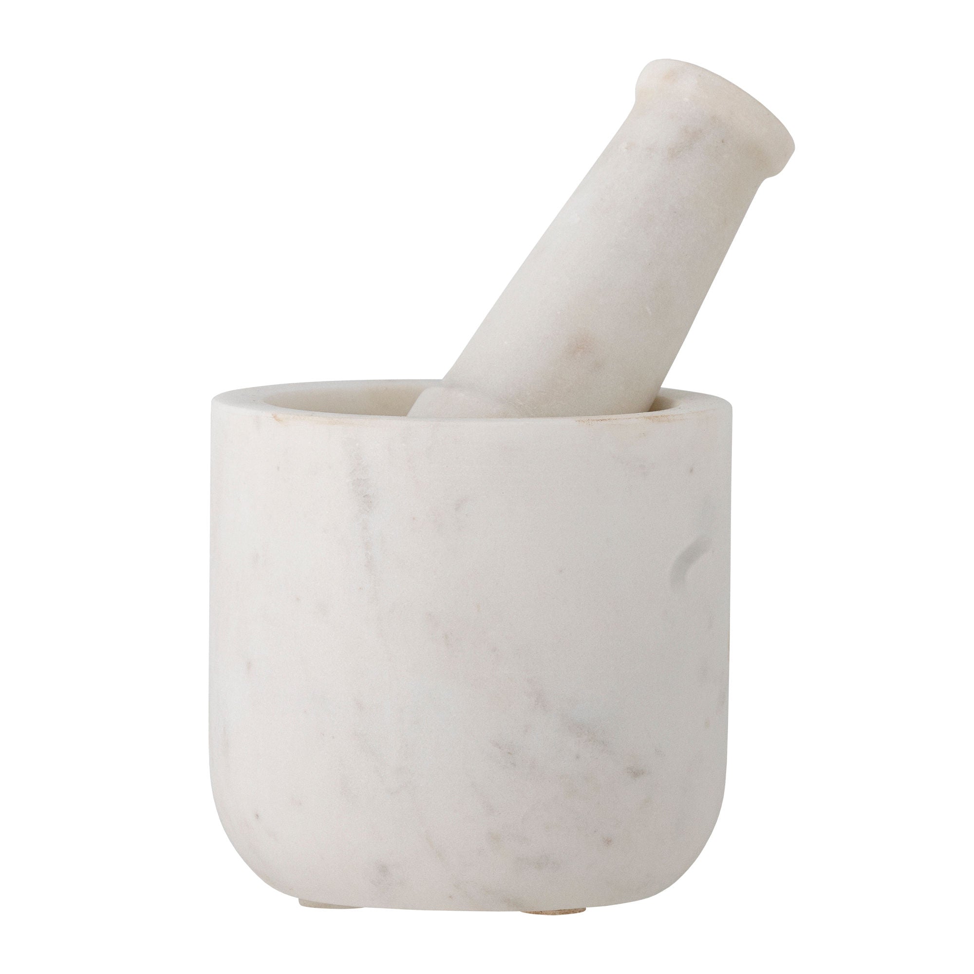Bloomingville Misaki mortar & bumps, white, marble