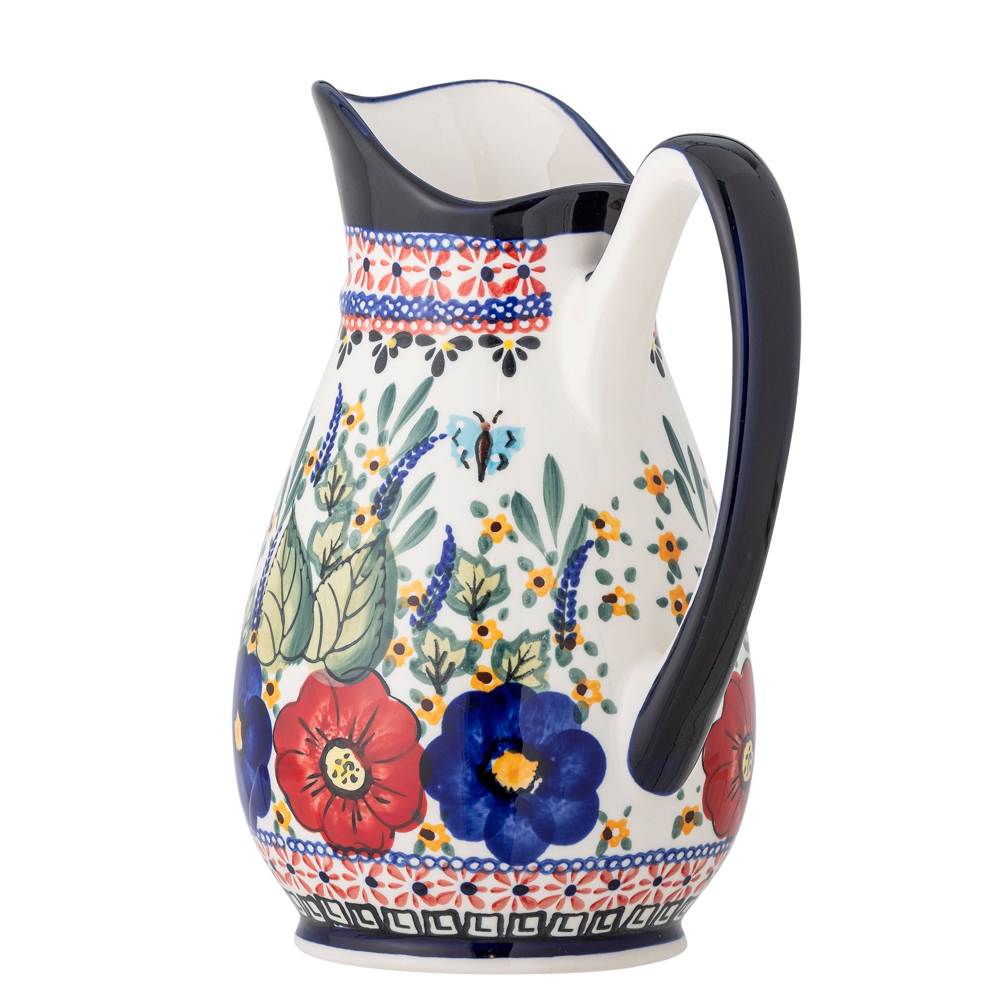 Creative Collection Florist Pitcher, Red, Stoneware