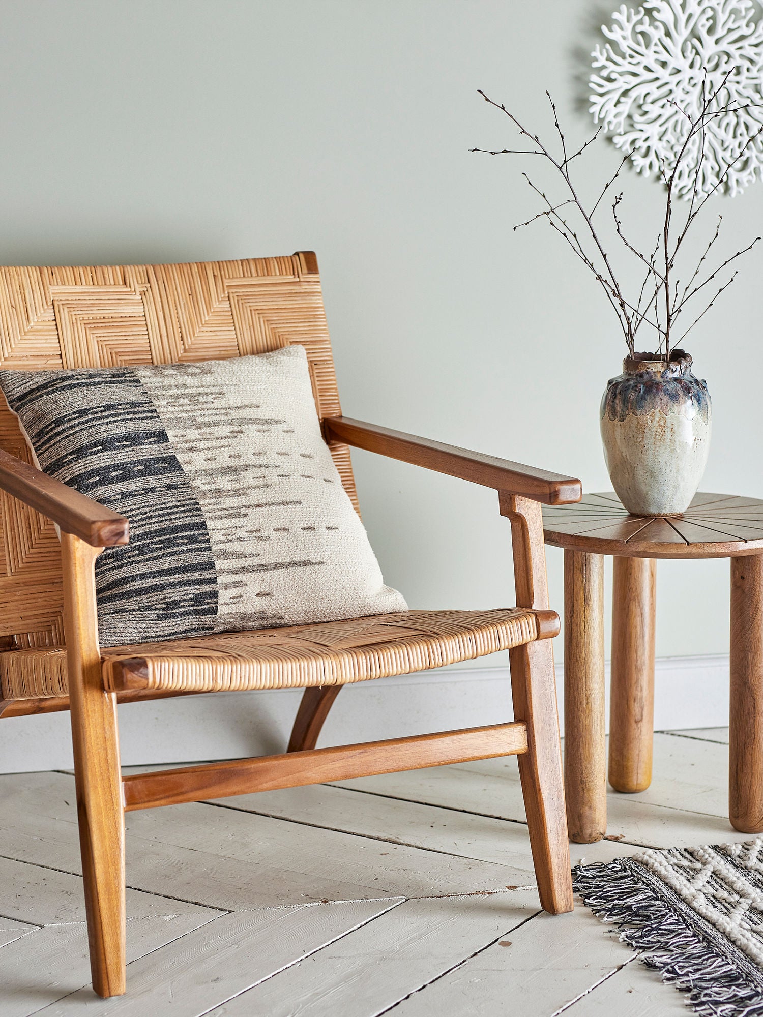 Creative Collection Seaford Pillow, Nature, Cotton