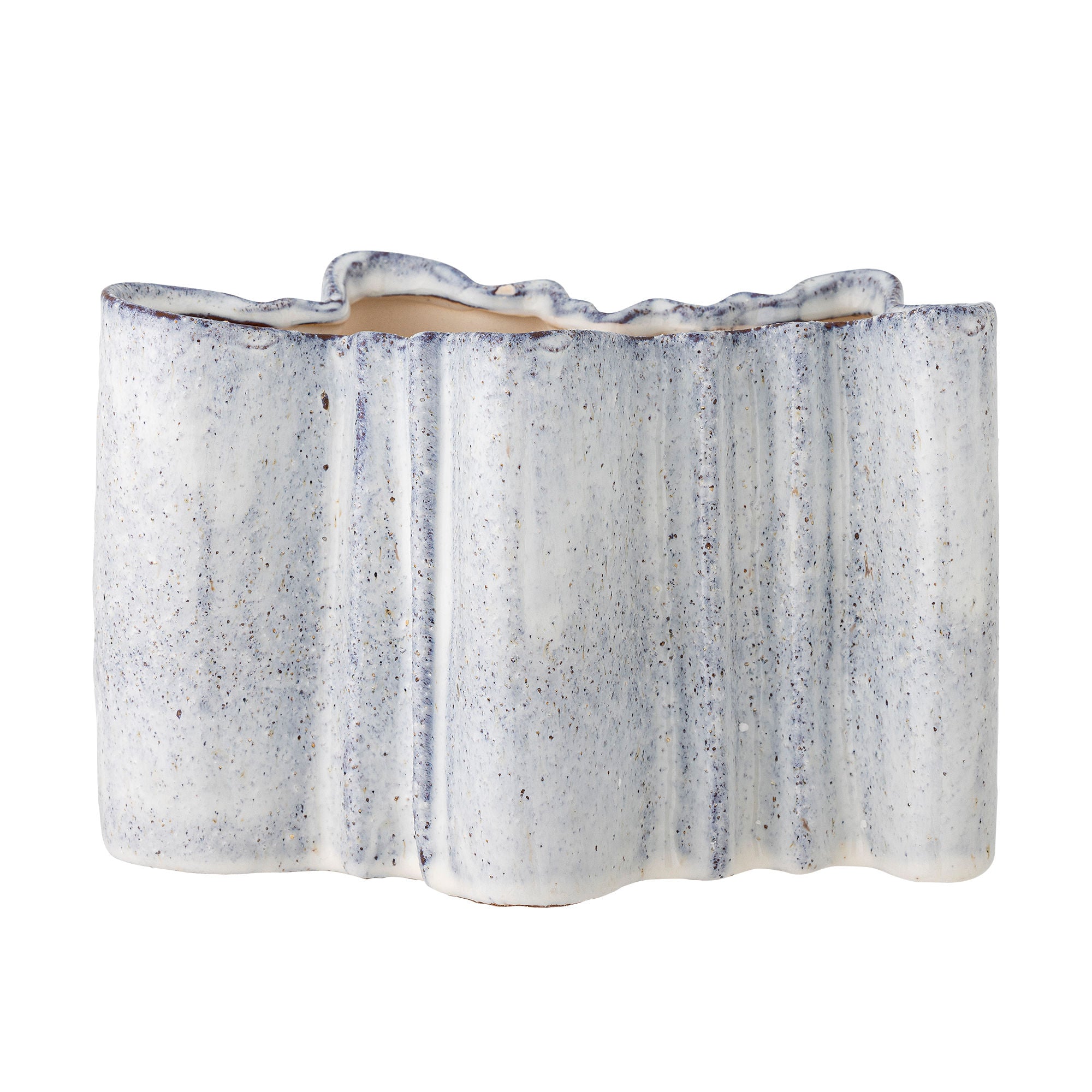 Bloomingville Lindae Vase, Blue, Stoneware