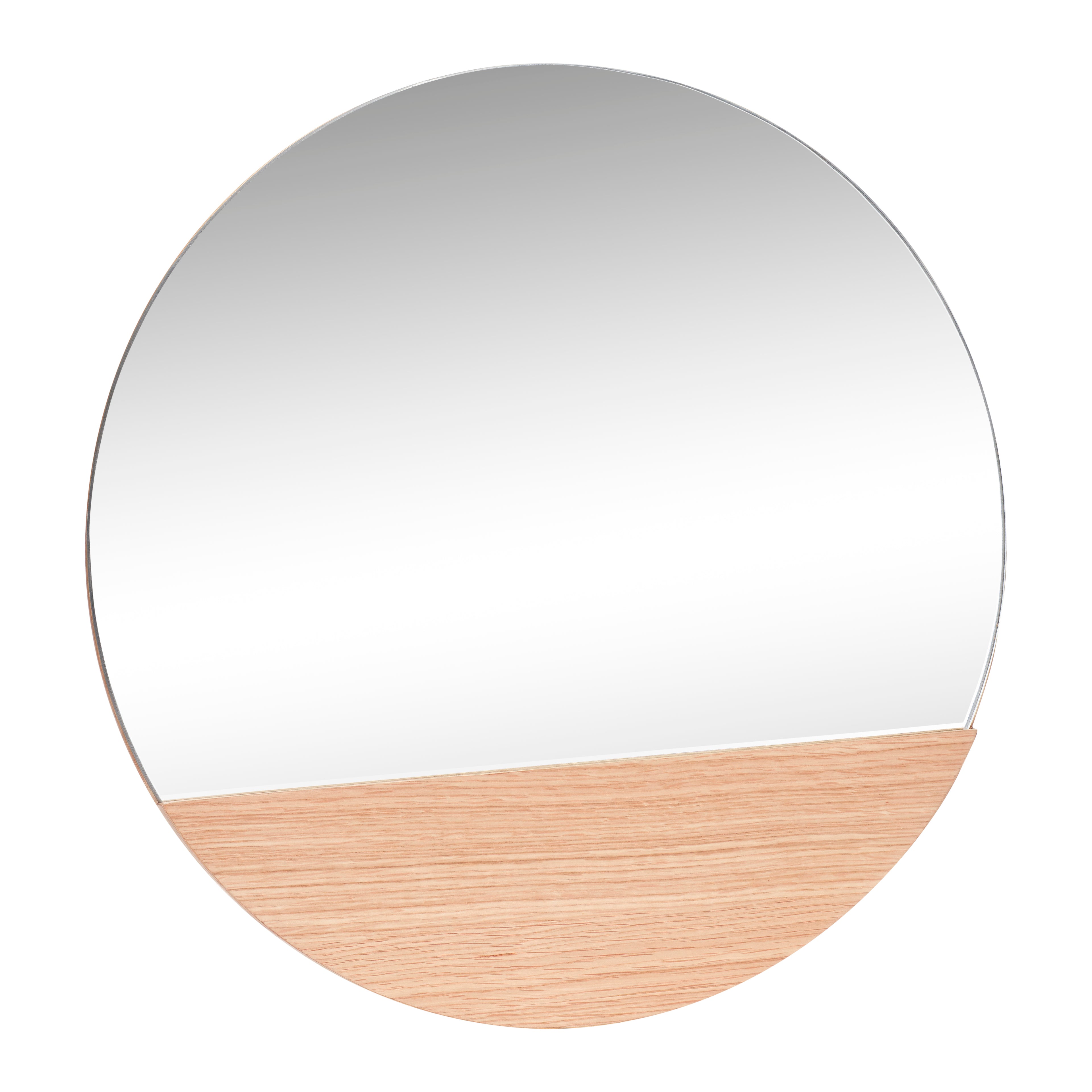 Crescent Wall Mirror Round Nature - ø50cm