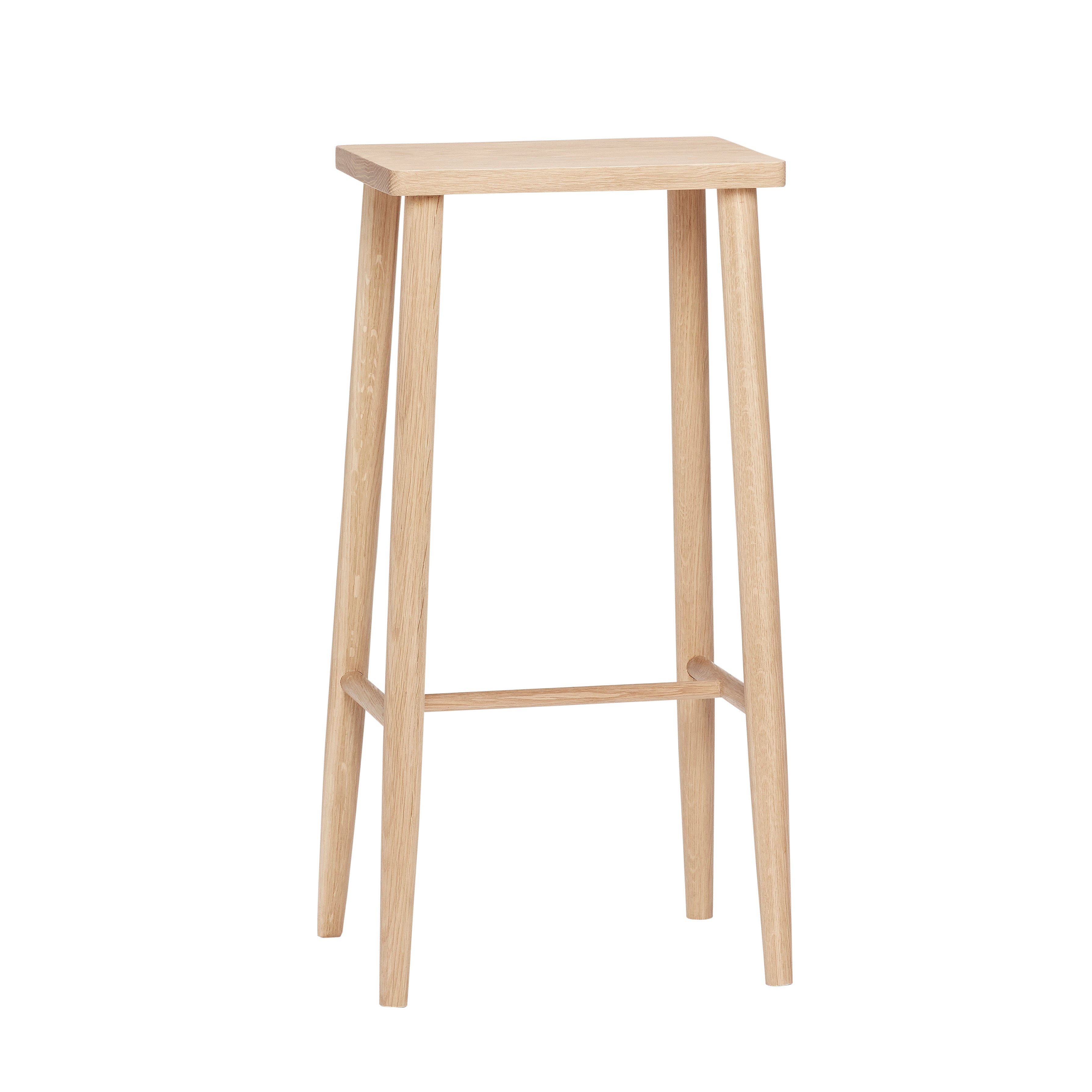 Folk Barstool Natural - 35x25xh72cm