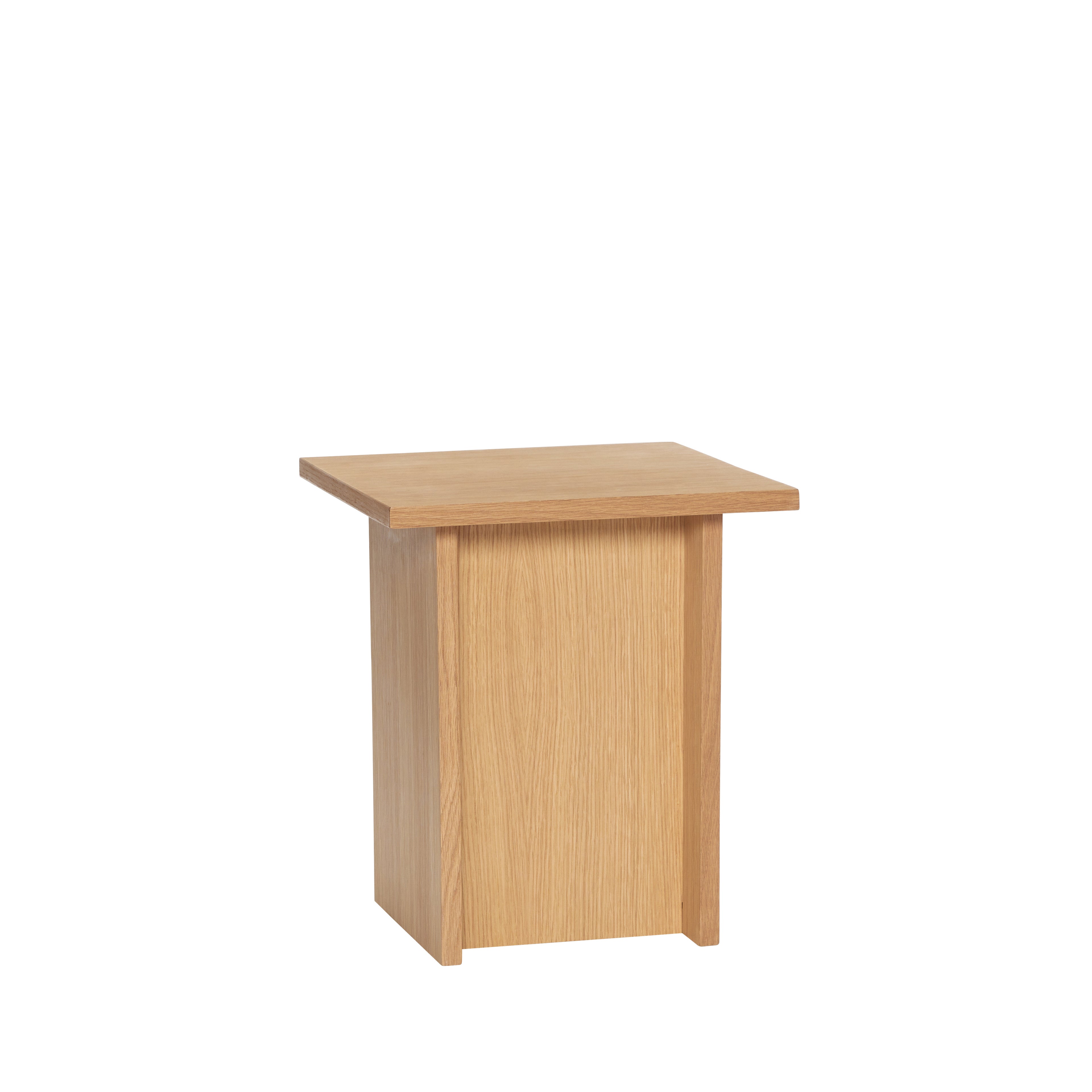 Straight Side Table Natural - 35x35xh40cm