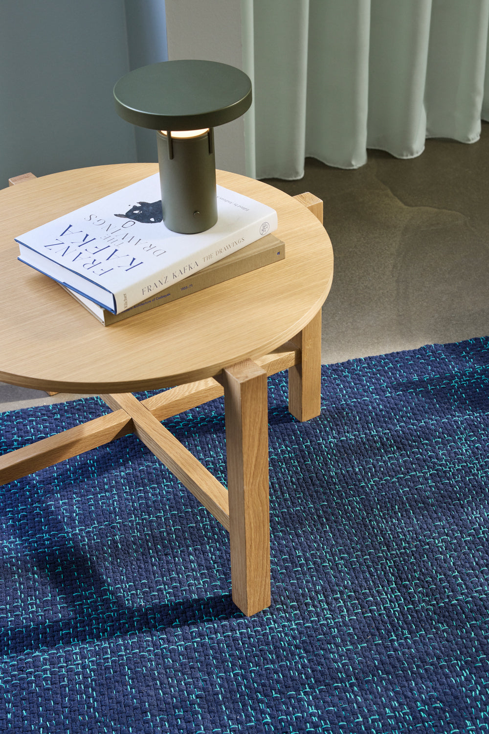 Four Coffee table Natural (set of 2) - ø68xh42cm, ø48xh55cm