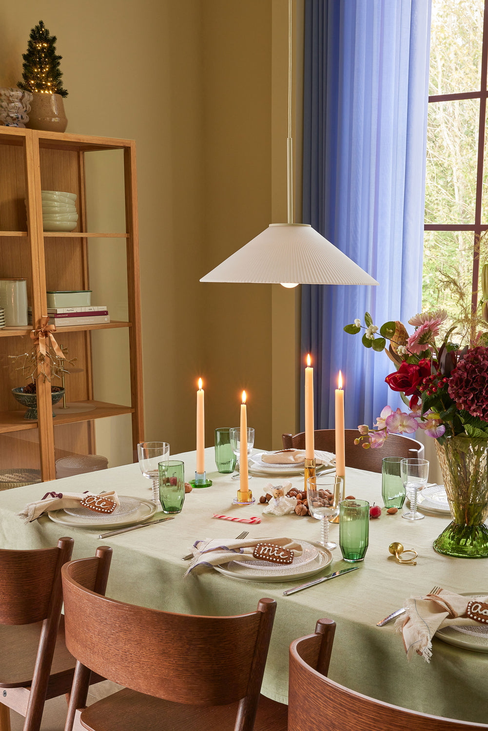 Solid Pendant White/Sand - ø44xh34cm, E27