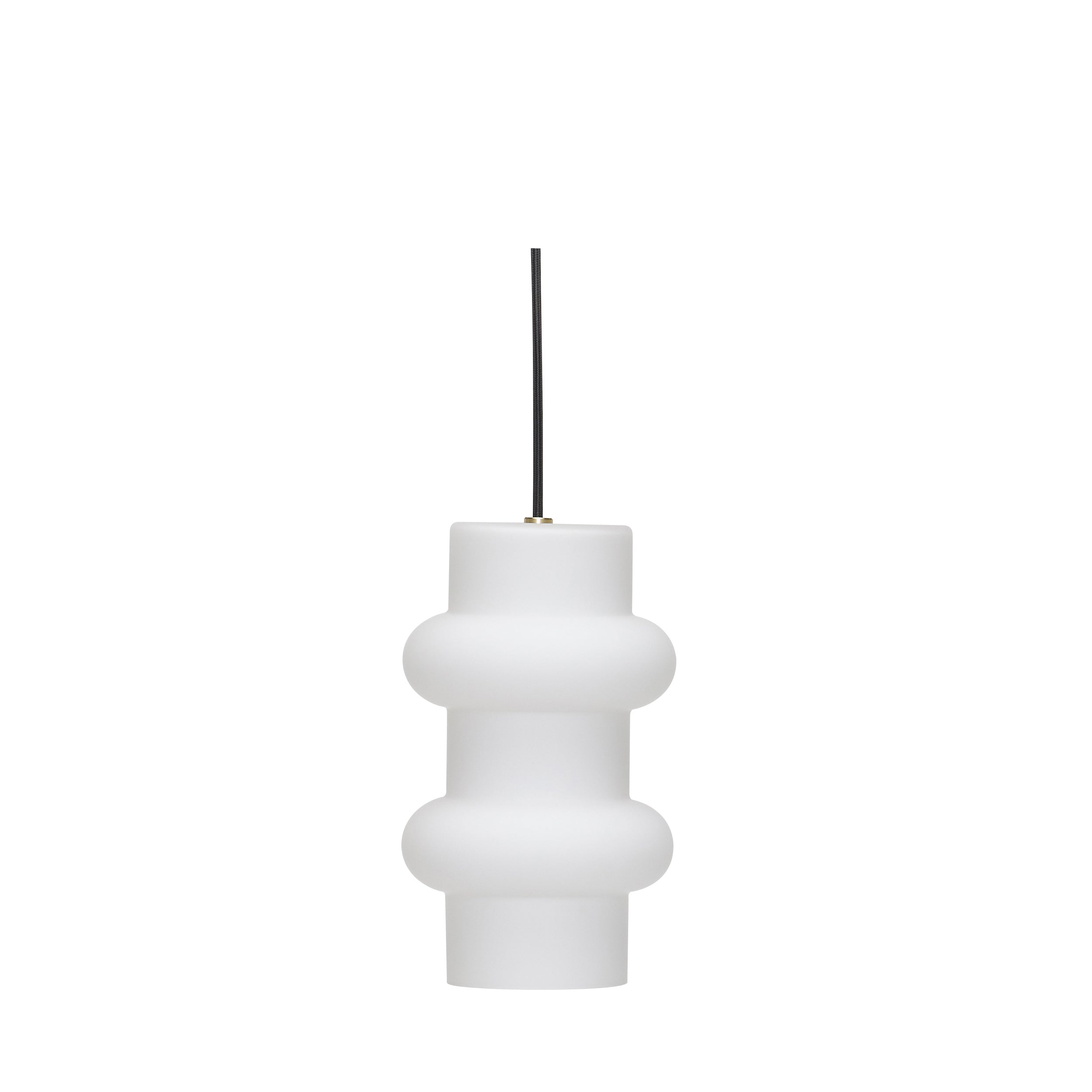 Pill Pendant Double Matt White - ø15xh25cm,