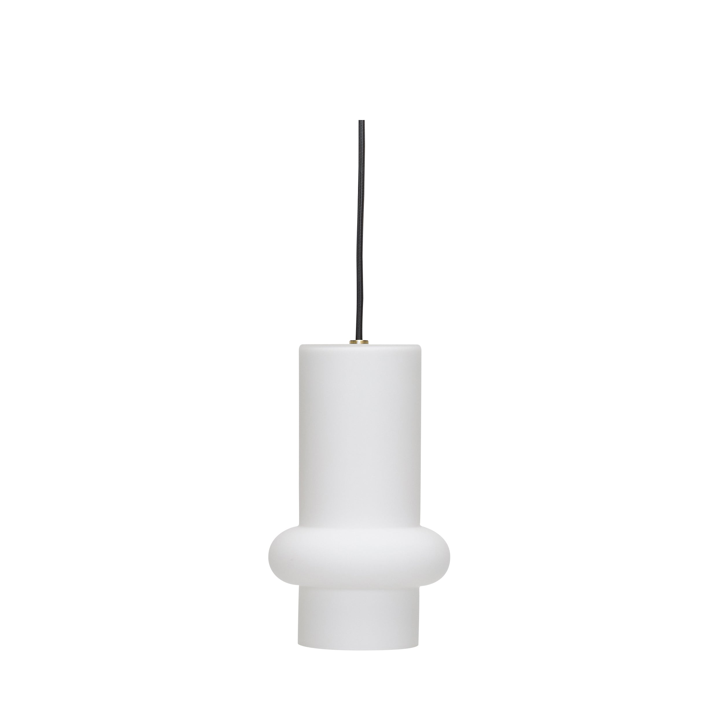 Pill Pendant Down Matt White - ø15xh25cm,