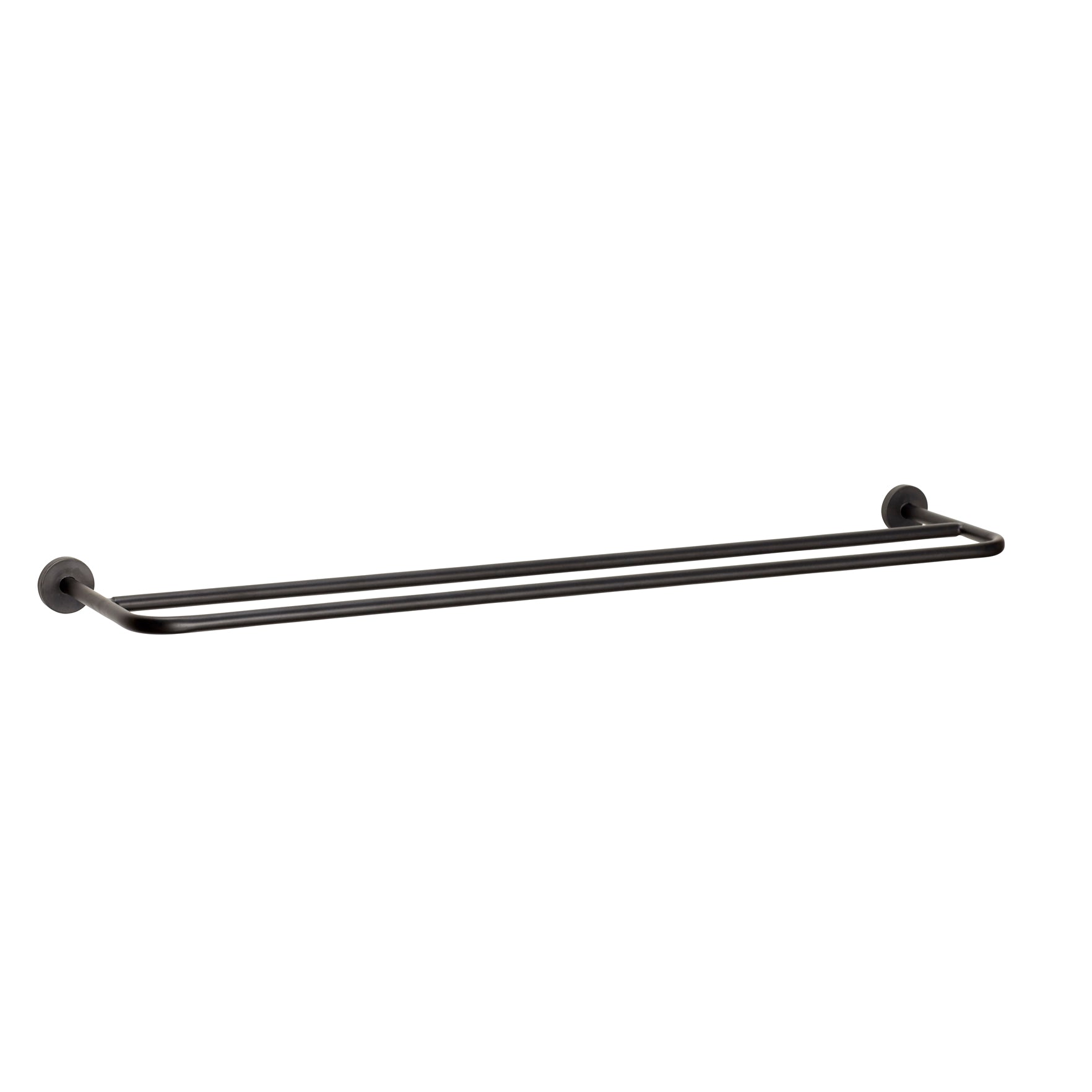 Pipe towel holder black - 17x71cm