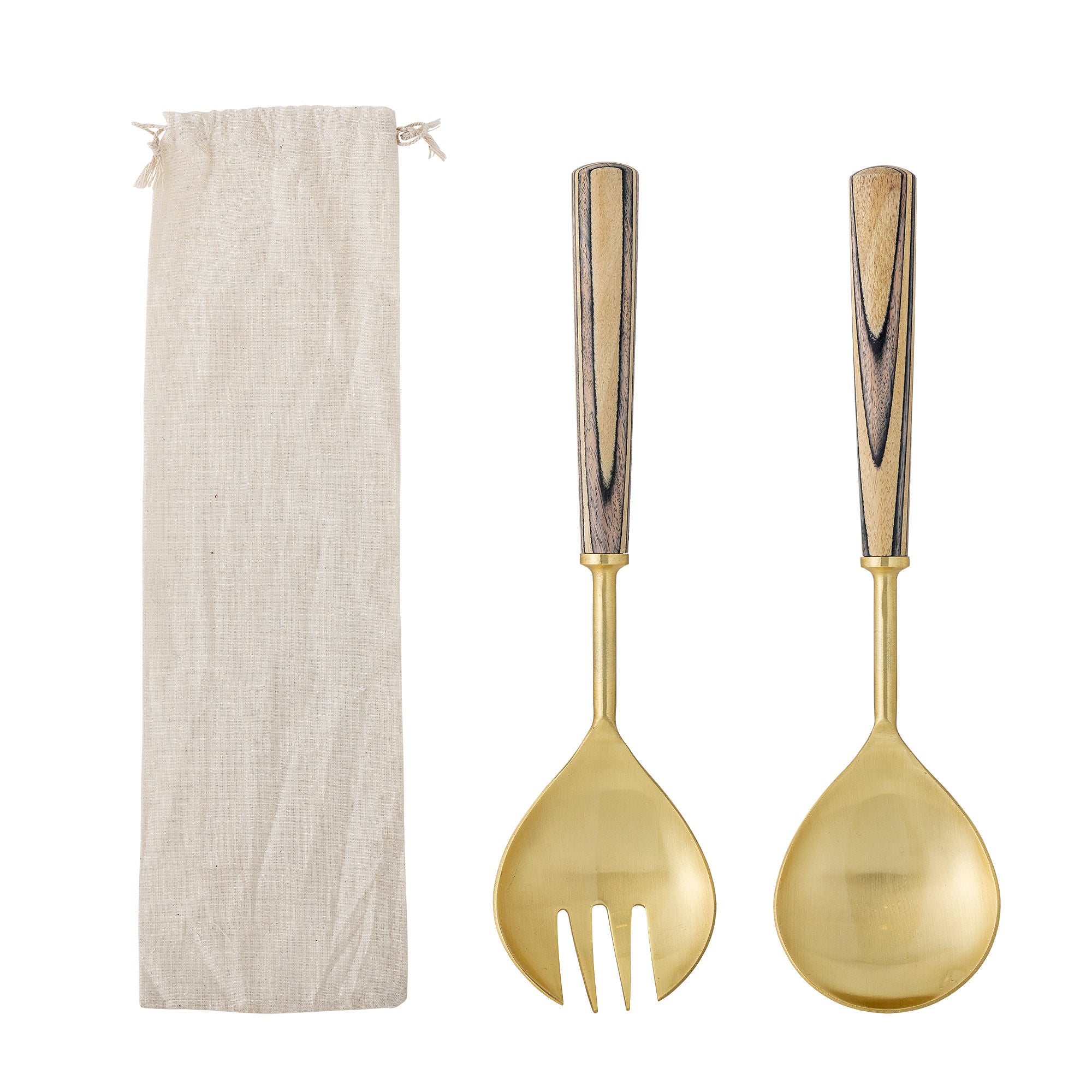 Bloomingville Fumio Salad Set, Gold, Stainless Steel