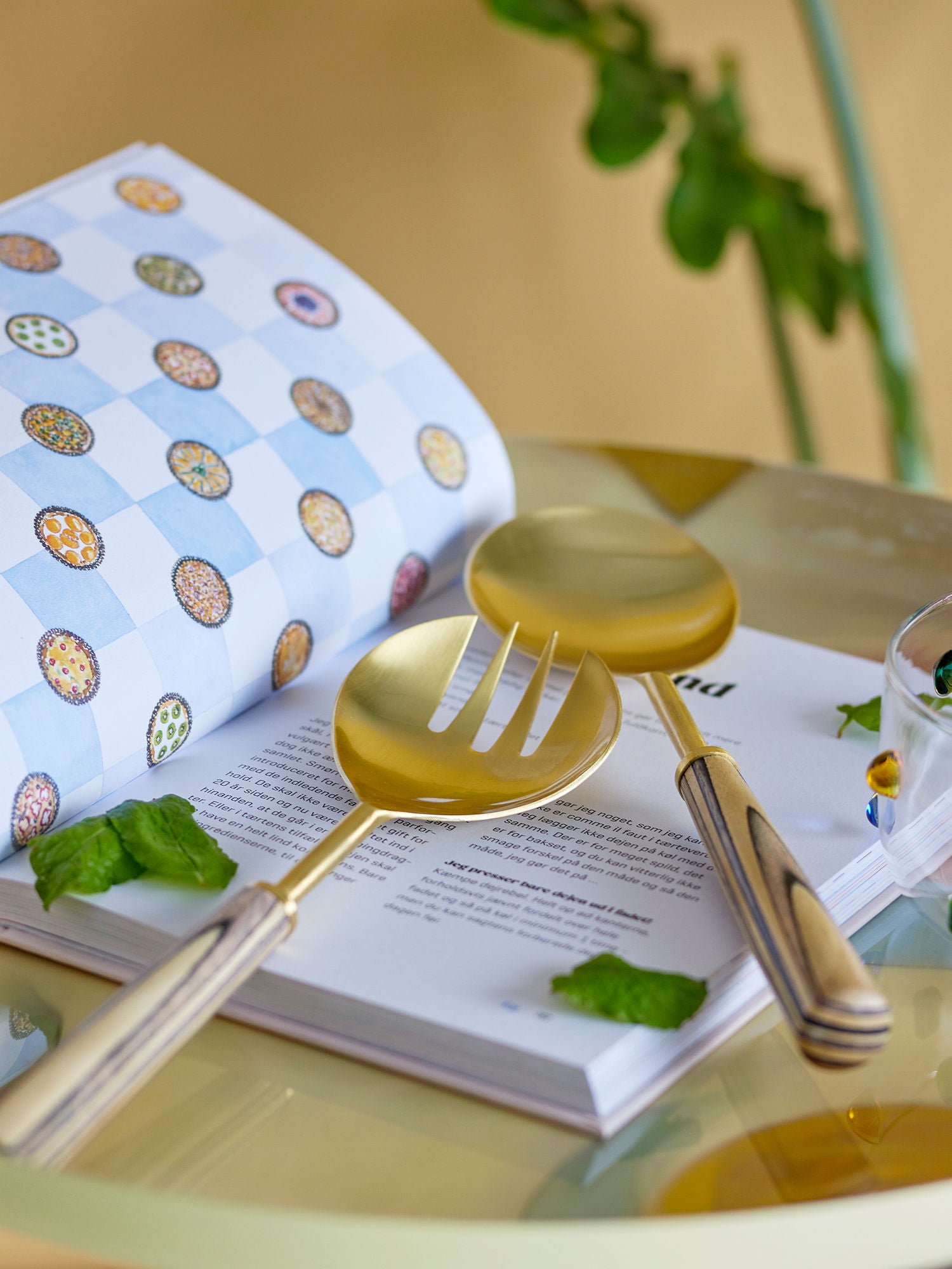 Bloomingville Fumio Salad Set, Gold, Stainless Steel