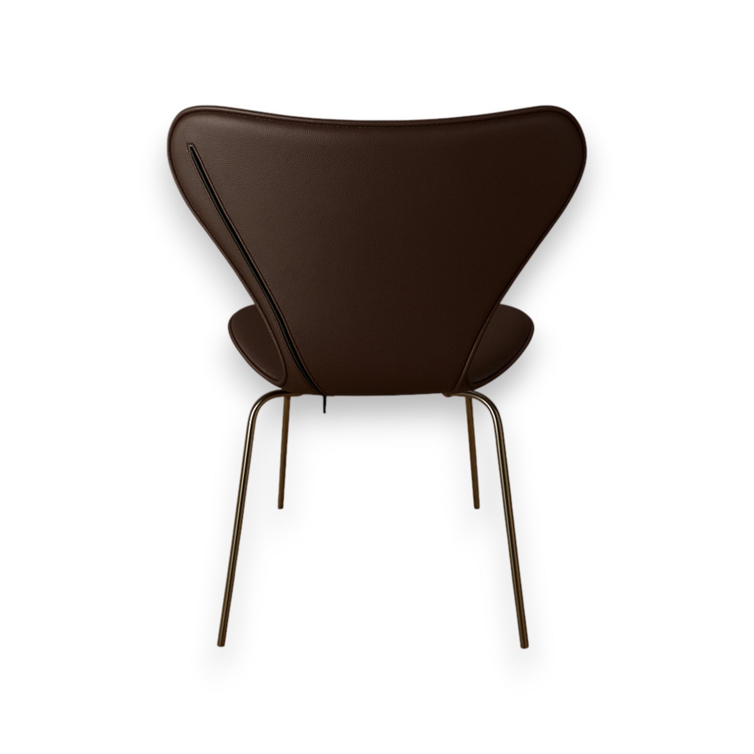 Full cover for Arne Jacobsen 3107 chair in dark brown leather