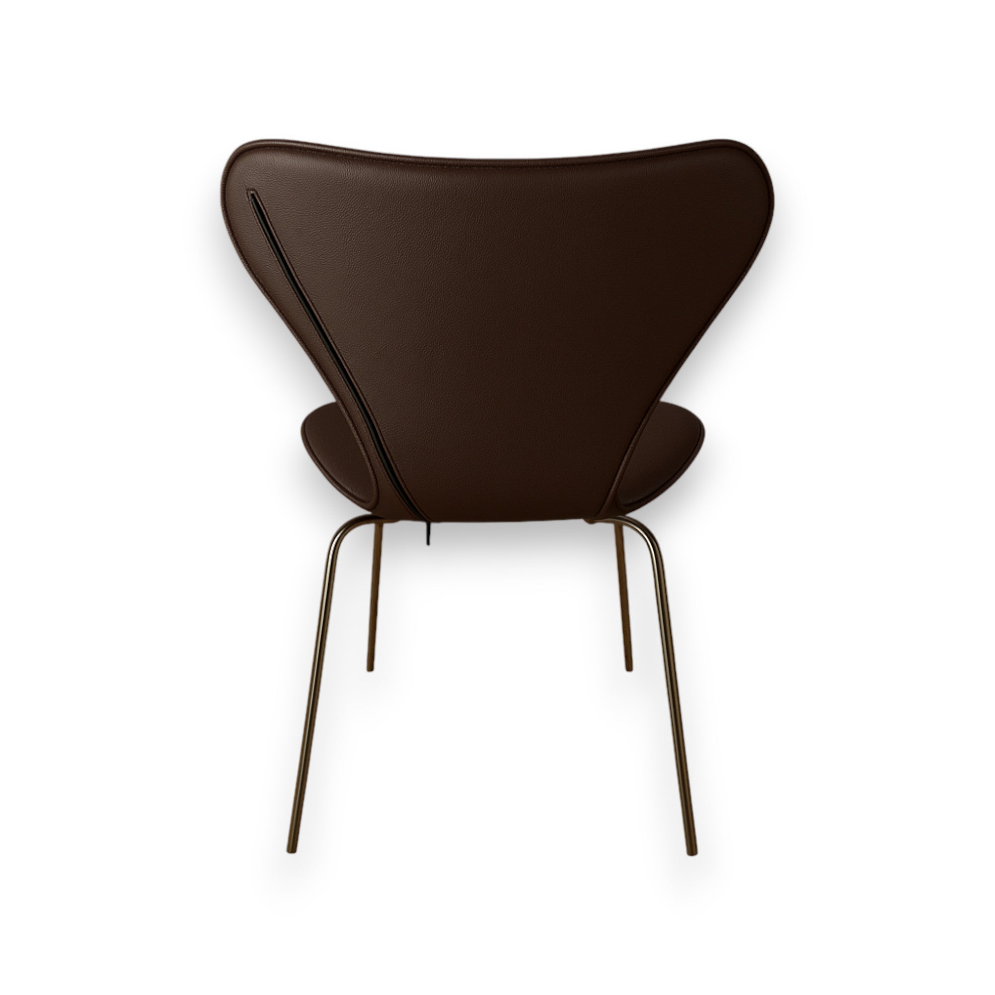 Full cover for Arne Jacobsen 3107 chair in dark brown leather