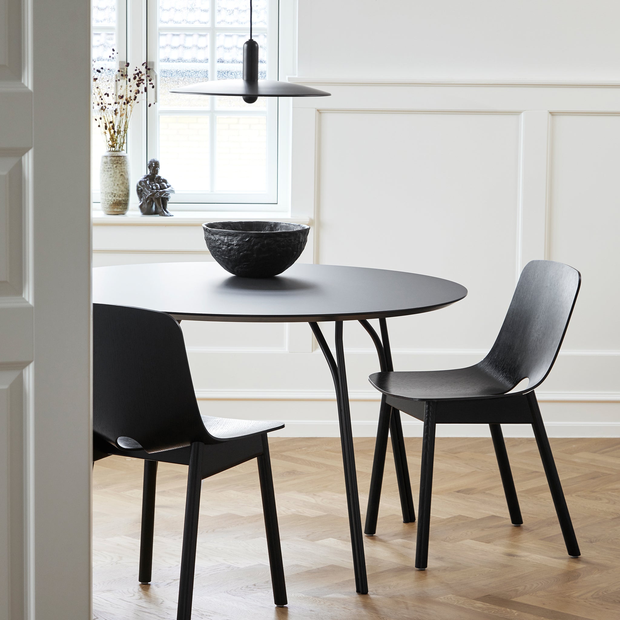 Tree Dining table (120 cm) - Black/Black