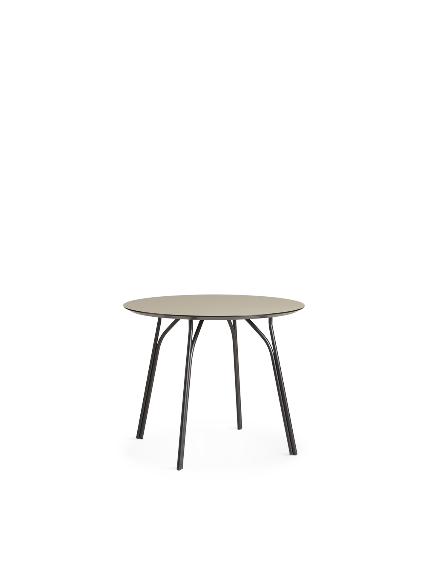 WOUD - Tree Dining Table (90 cm) - Beige/Black