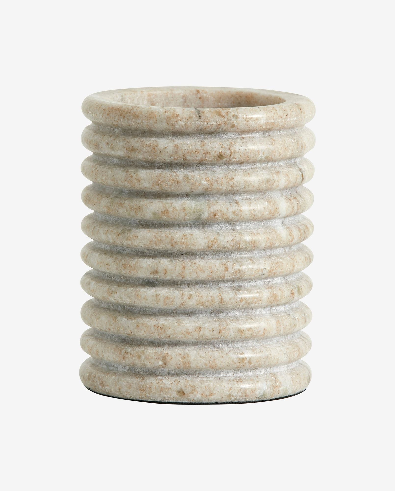 Otok candlestick in marble - X -Large - H12 cm - light brown