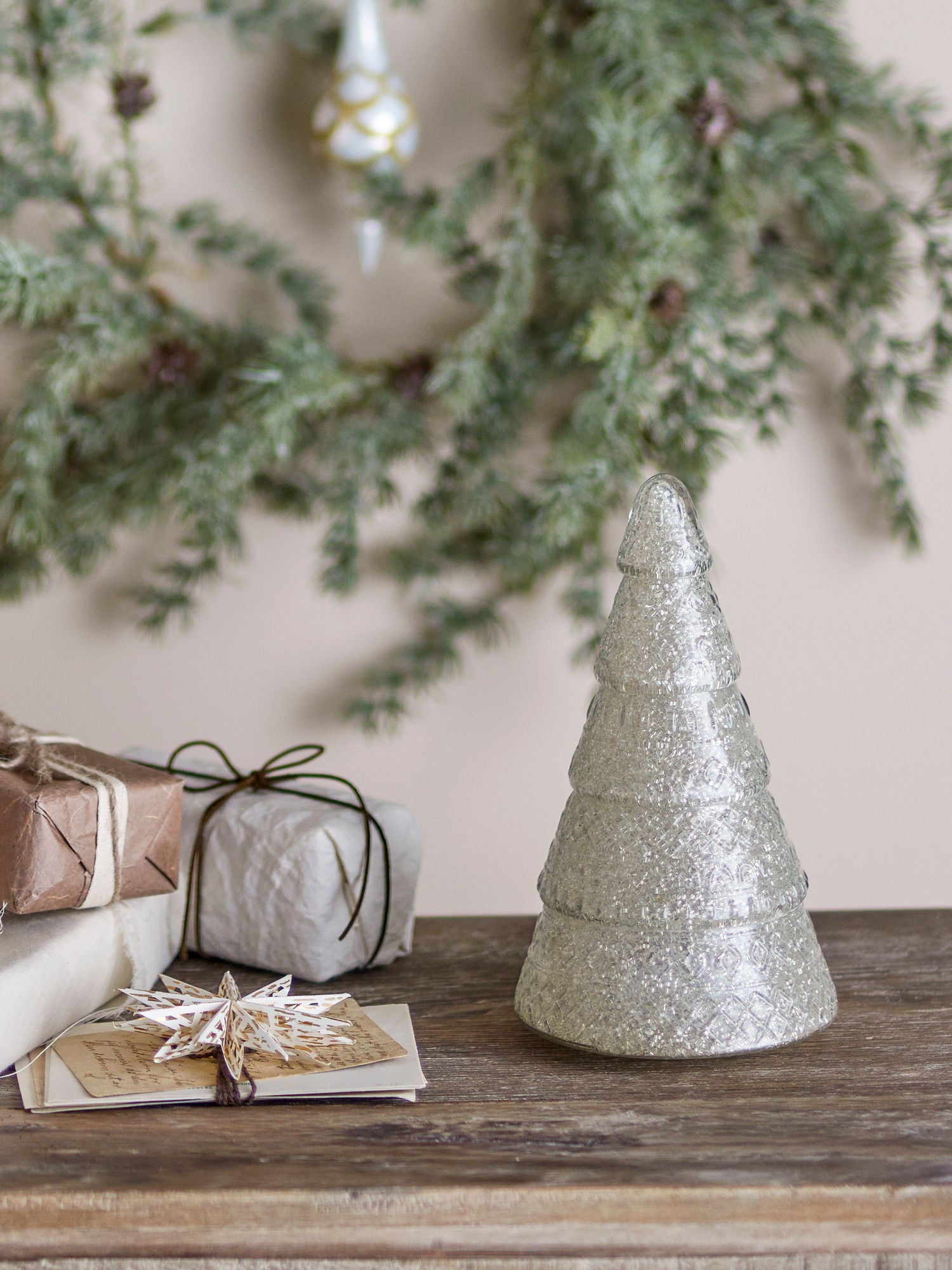 Bloomingville Emilius Deko Trees, Silver, Recycled Glass