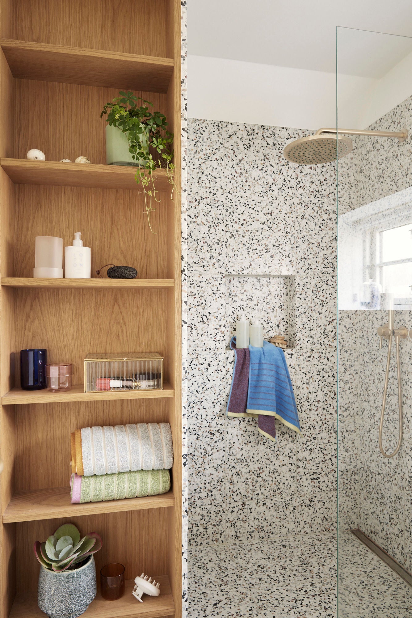 Hübsch Promenade towel Large purple/blue