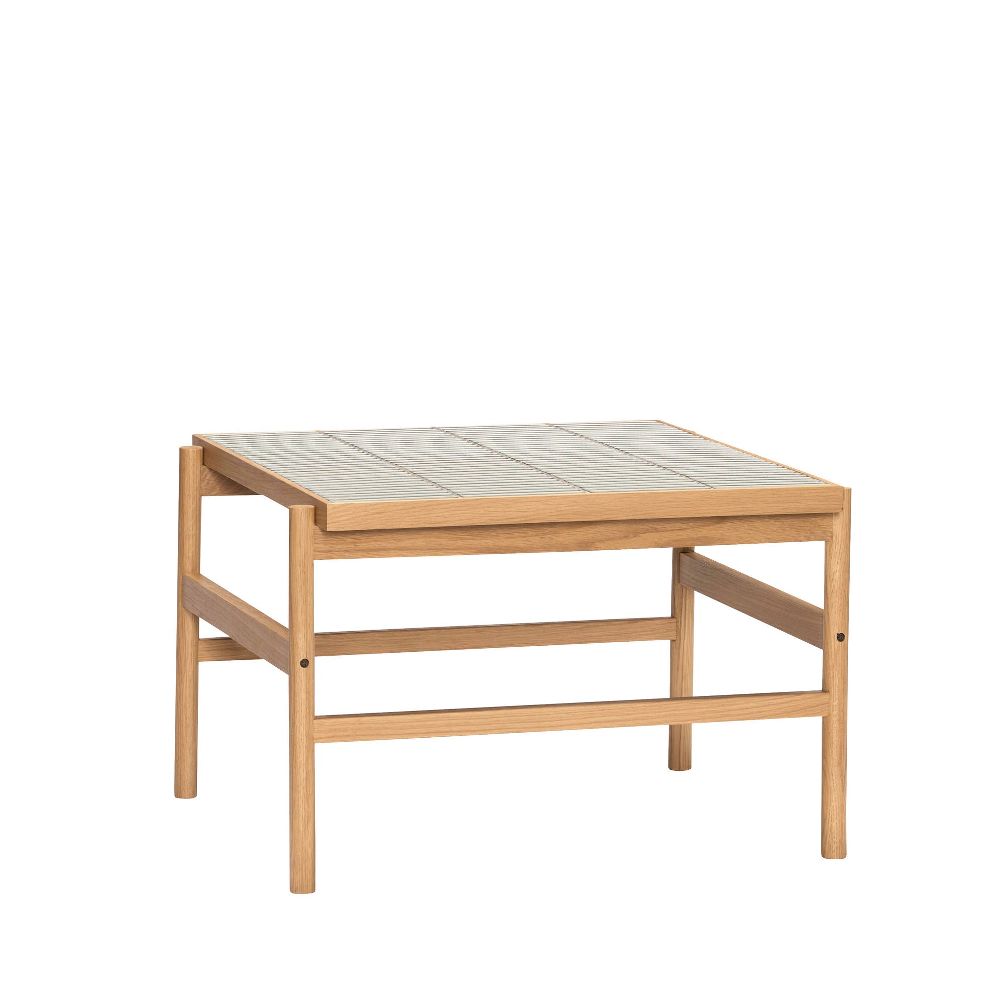 Tile Coffee Table Mint/Natural - 61x66xh44cm