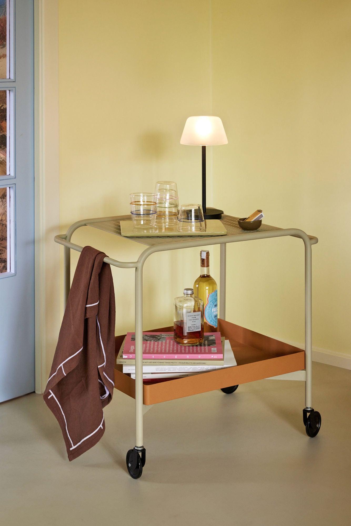 Hübsch Orbit Drinking Glass Green